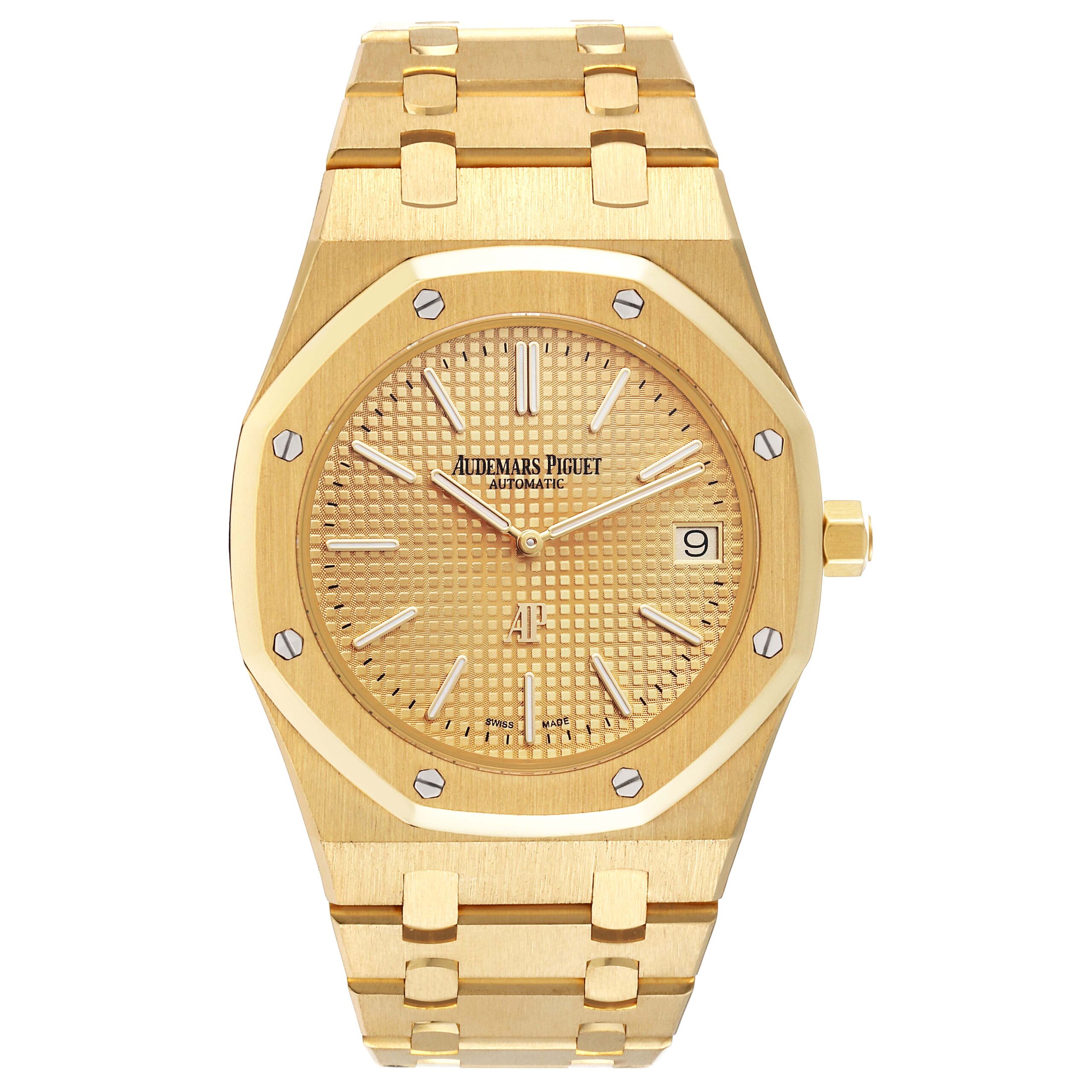 Audemars Piguet Royal Oak Jumbo Yellow Gold Bruno Mars 24K Magic World Tour Limited Edition Mens Watch 15202BA