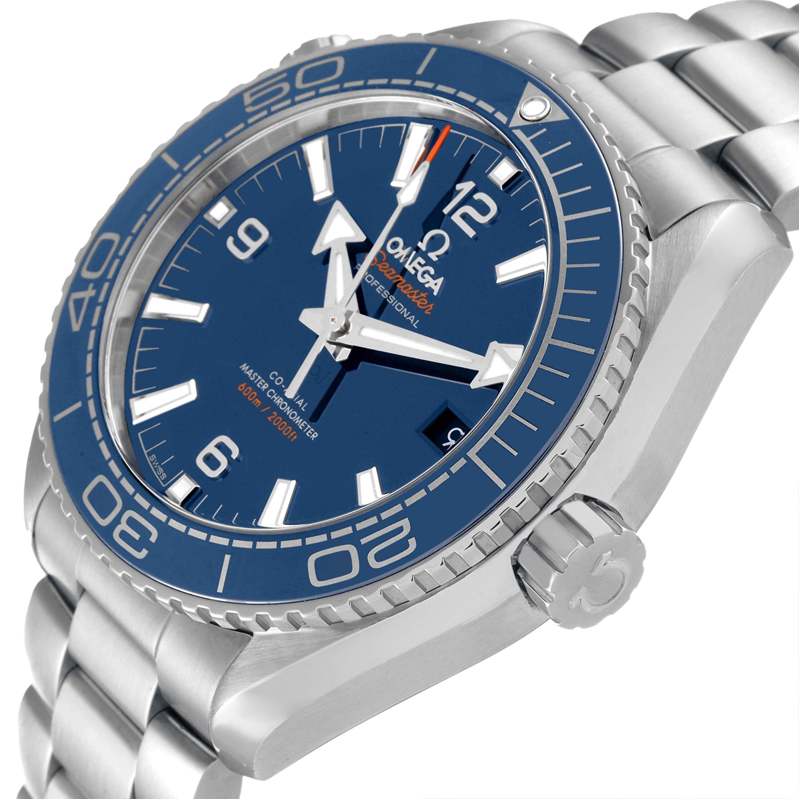 Omega Seamaster Planet Ocean Steel Mens Watch 215.30.44.21.03.001 Box Card