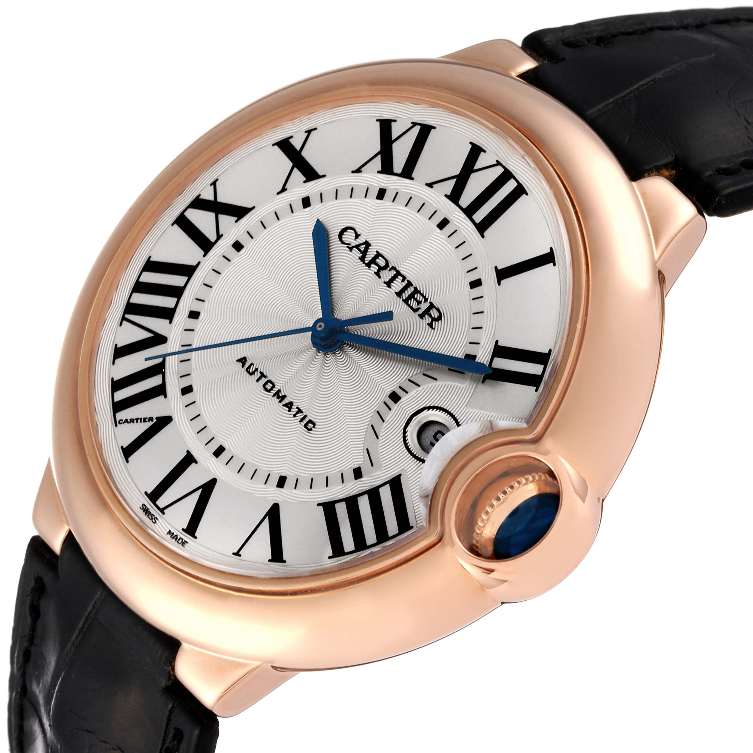 Cartier Ballon Bleu 42 mm Automatic Rose Gold Mens Watch W6900651