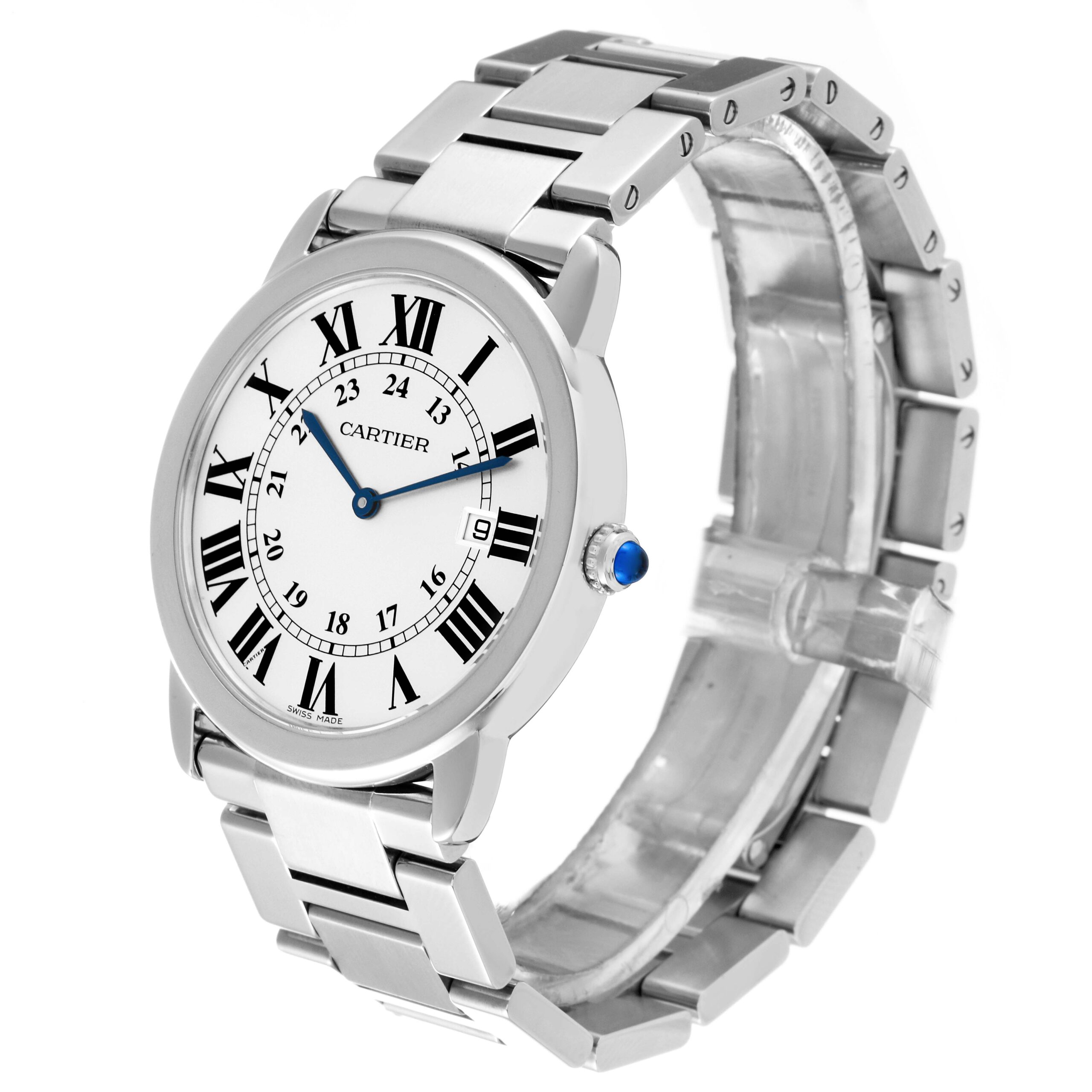 Cartier Ronde Solo Large 36mm Stainless Steel Mens Watch W6701005