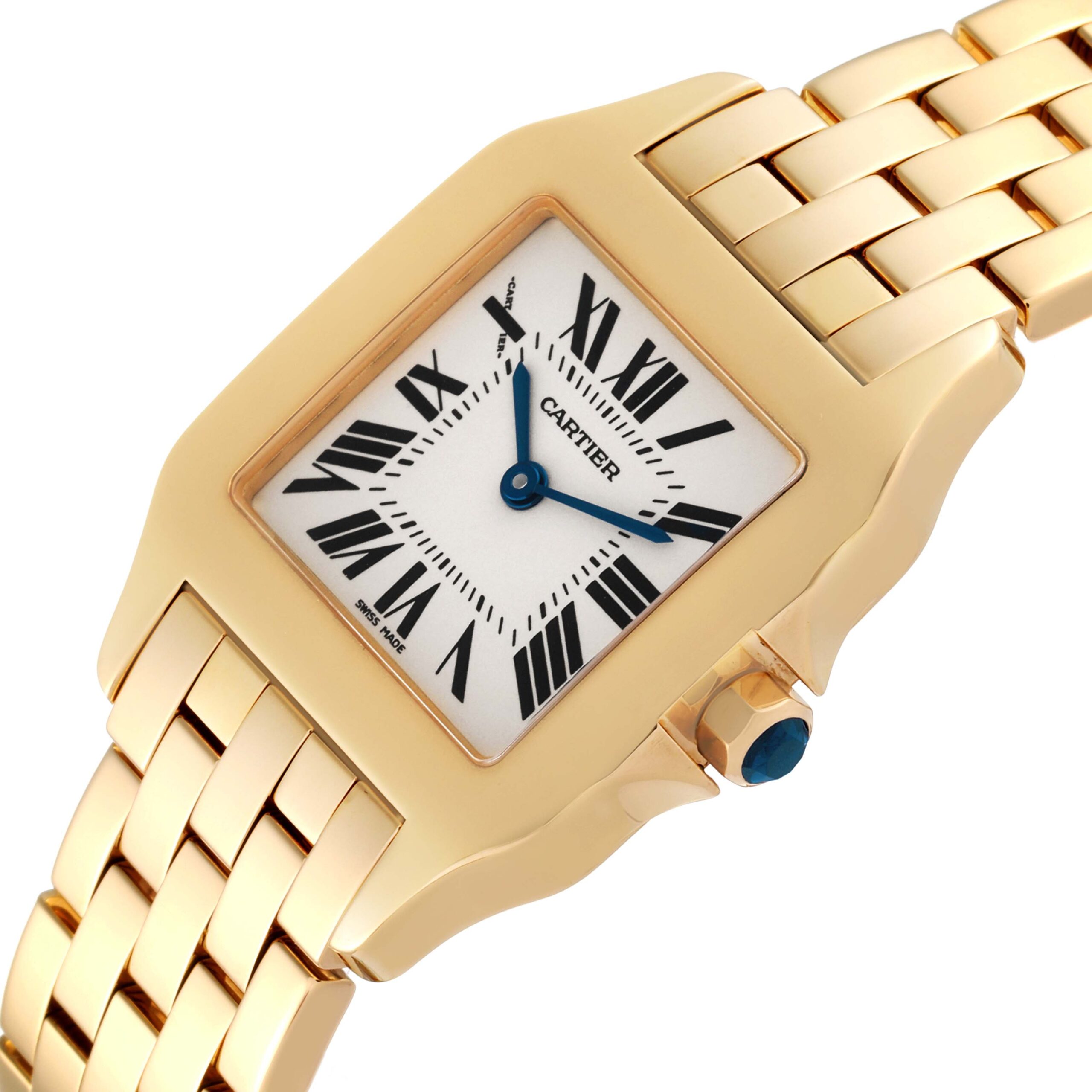 Cartier Santos Demoiselle Midsize Yellow Gold Ladies Watch W25062X9