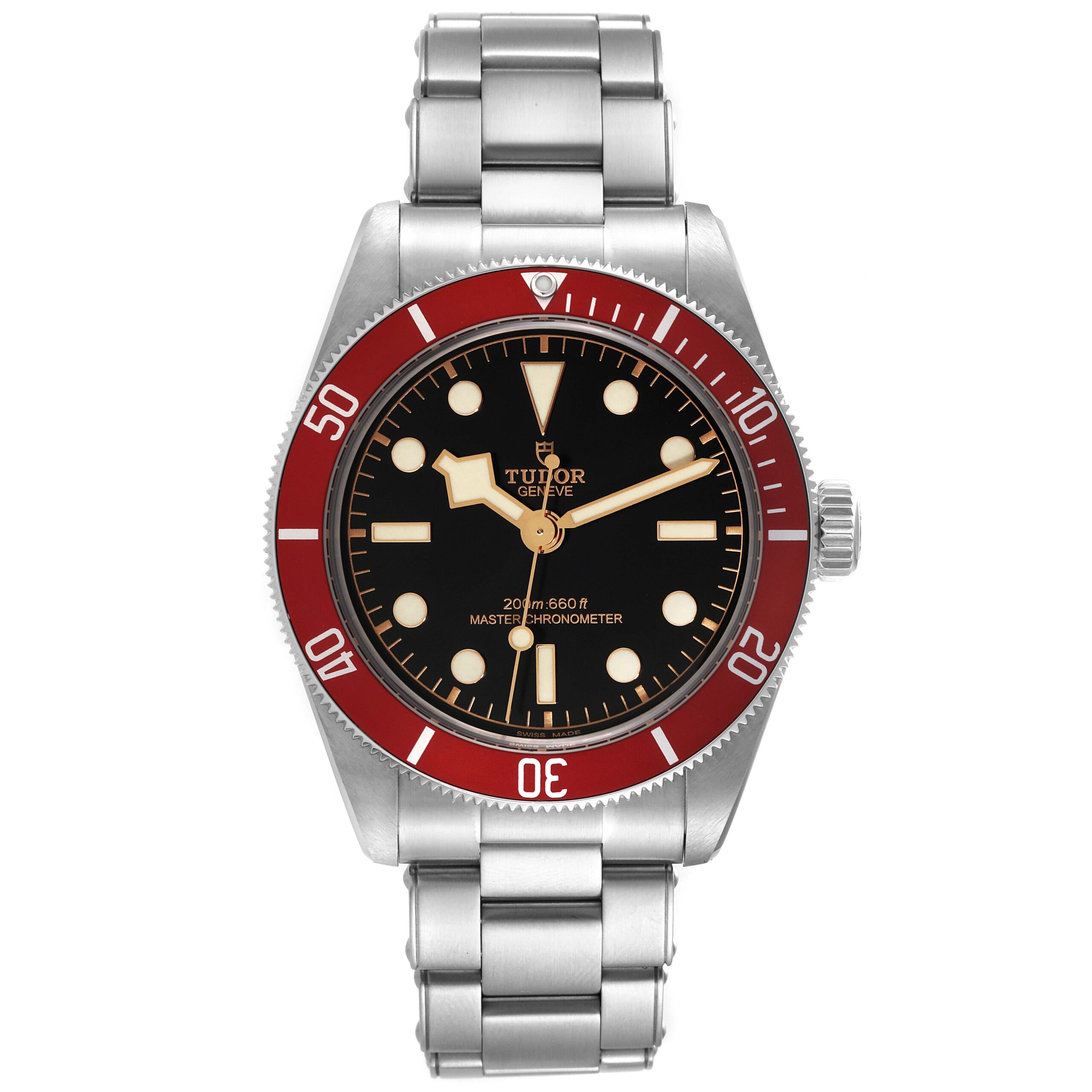 Tudor Heritage Black Bay Burgundy Bezel Steel Mens Watch 7941A1A0 Box Card