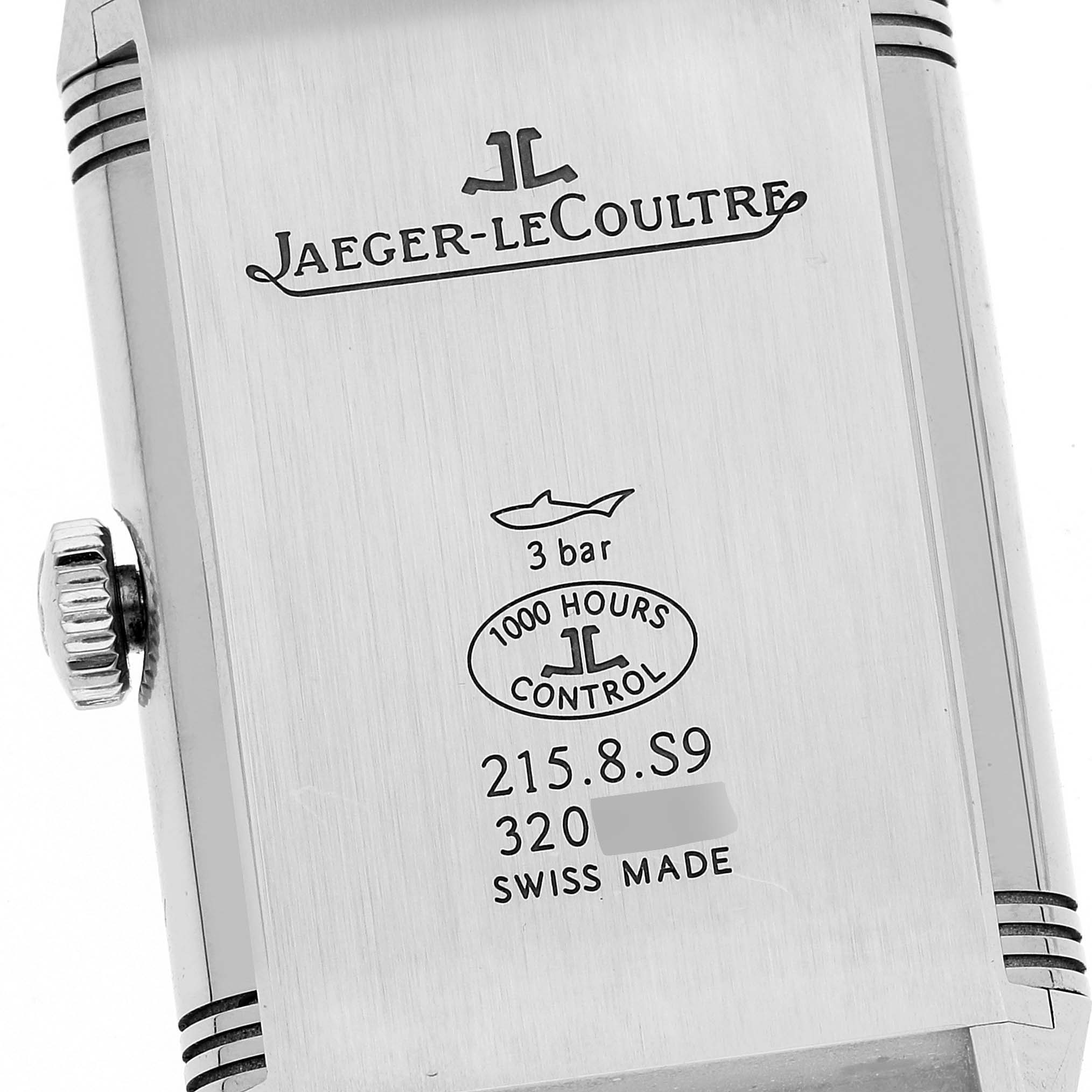 Jaeger LeCoultre Reverso Duo Day Night Steel Watch 215.8.S9 Q3838420 Box Papers