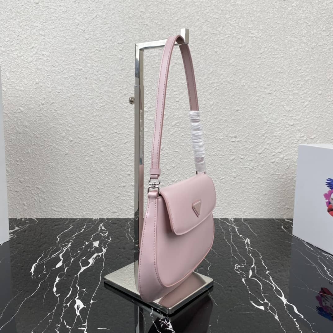 Prada Cleo Bag Dupe Brushed Leather Flap Replica Shoulder Bag