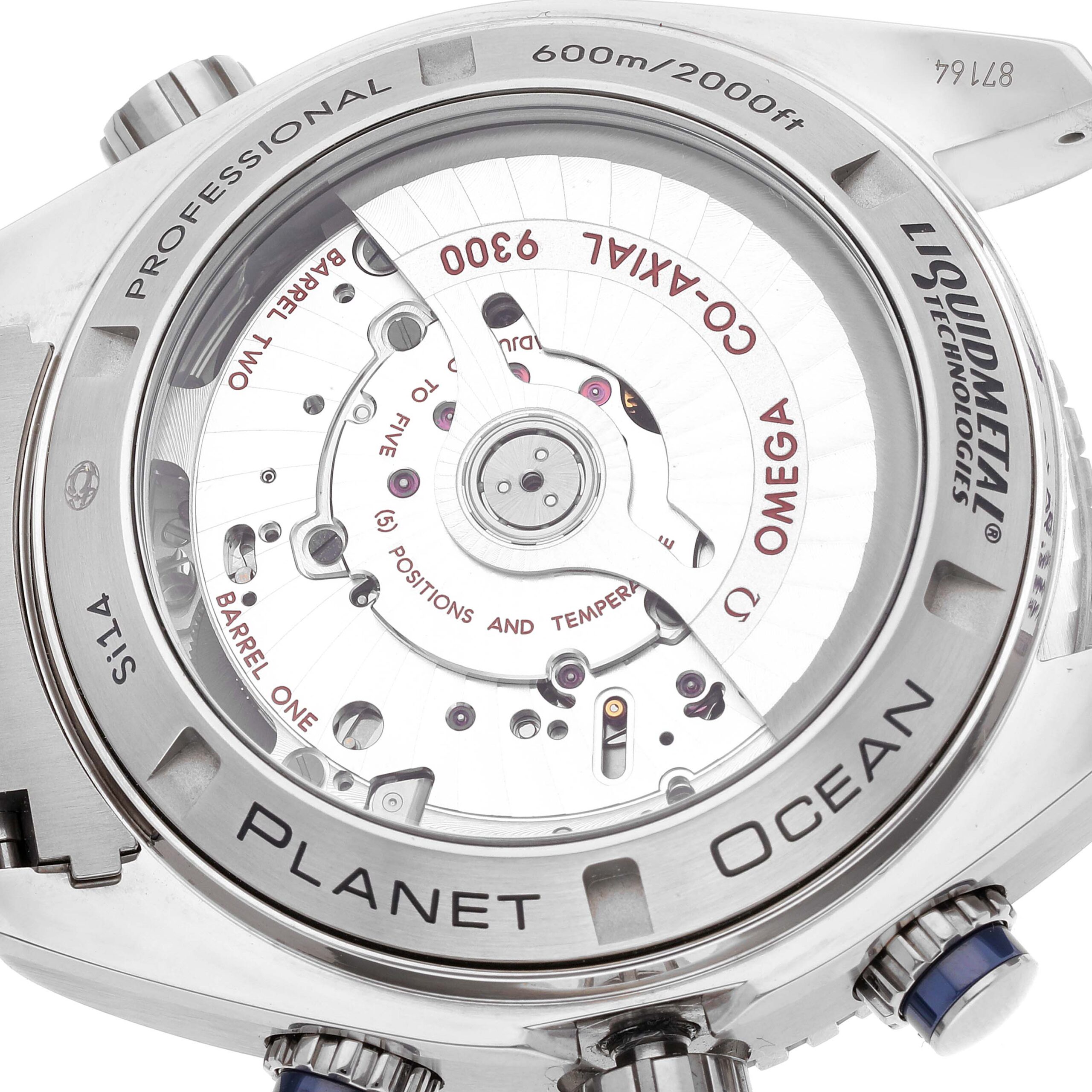 Omega Planet Ocean Chronograph Titanium Mens Watch 232.90.46.51.03.001 Box Card