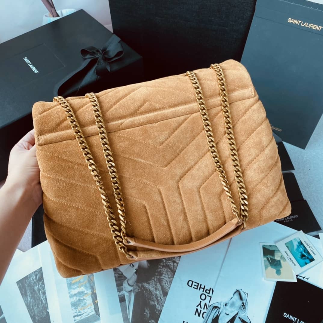 YSL Dupes Bags Loulou Monogram Quilted Velvet Shoulder Bag