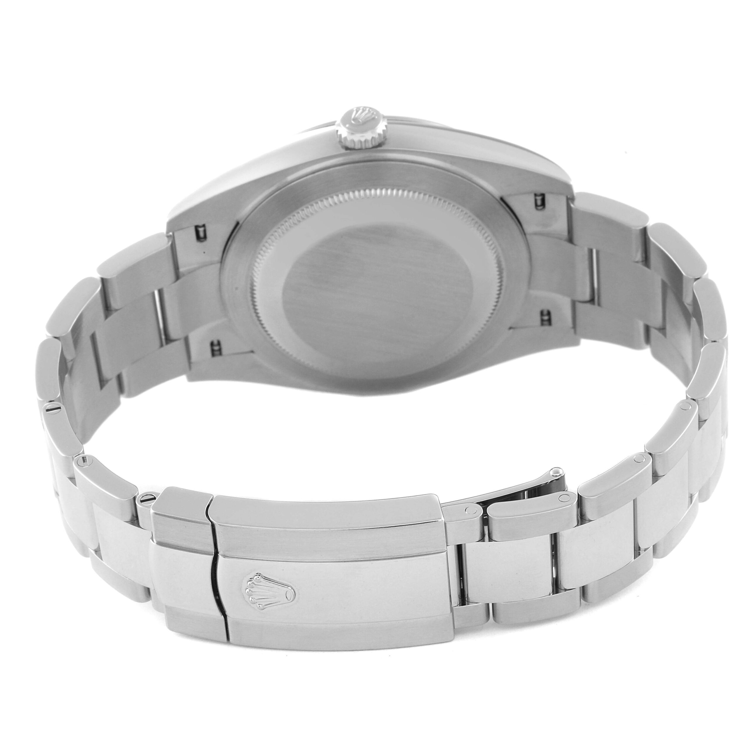 Rolex Datejust 41 Slate Dial Smooth Bezel Steel Mens Watch 126300 Box Card