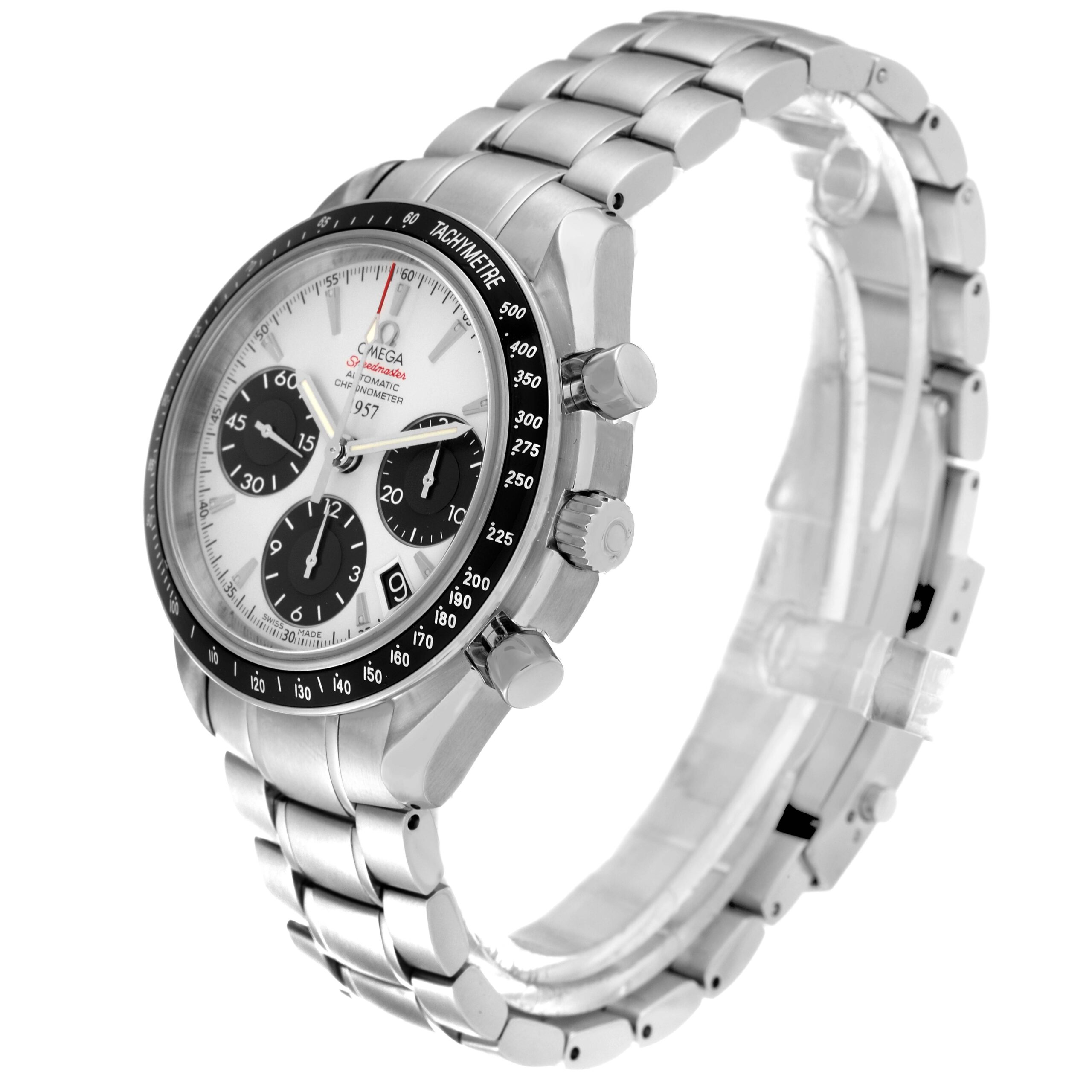 Omega Speedmaster LE Panda Dial Steel Mens Watch 323.30.40.40.02.001 Box Card