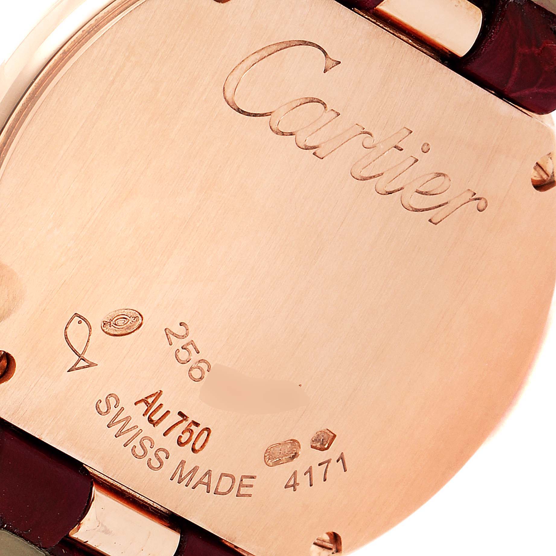 Cartier Ballon Blanc Rose Gold Diamond Ladies Watch WJBL0005 Unworn