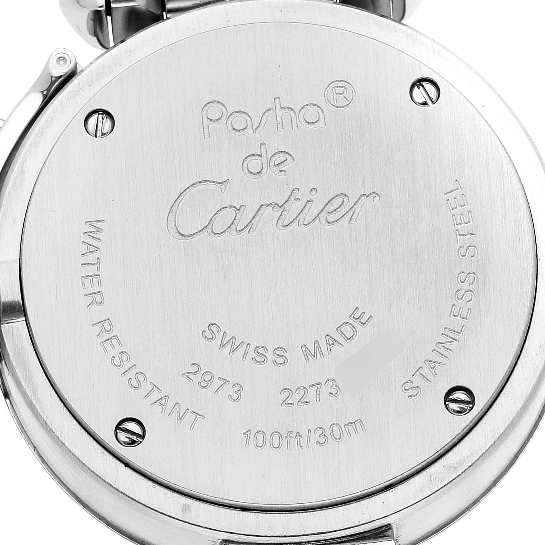 Cartier Miss Pasha Steel Pink Dial Ladies Watch W3140008