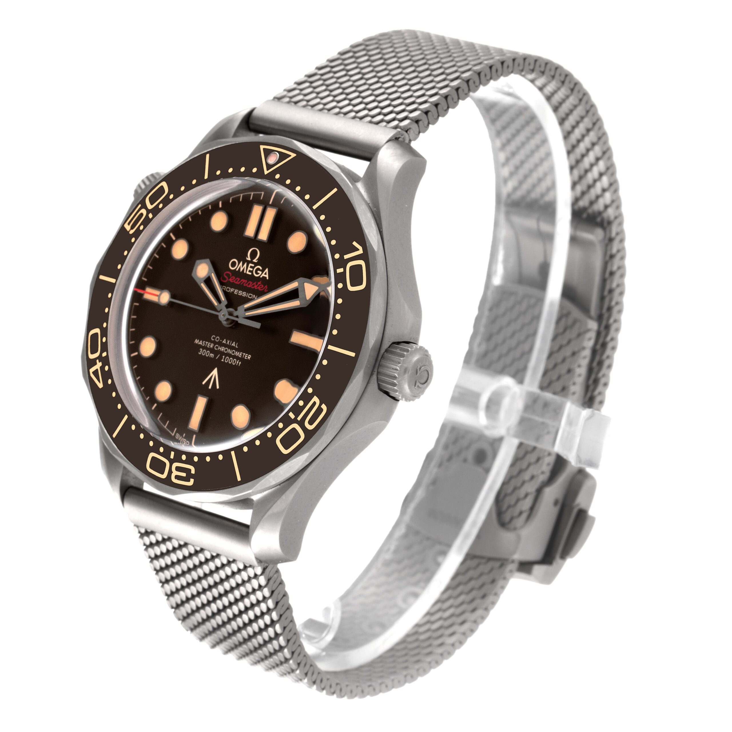 Omega Seamaster 300M 007 Edition Titanium Watch 210.90.42.20.01.001 Box Card