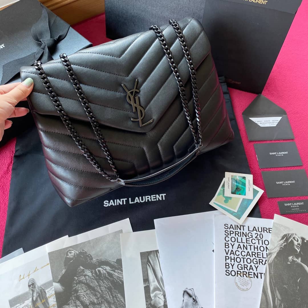 YSL Loulou Medium Quilted “Y” Leather Replica Bag
