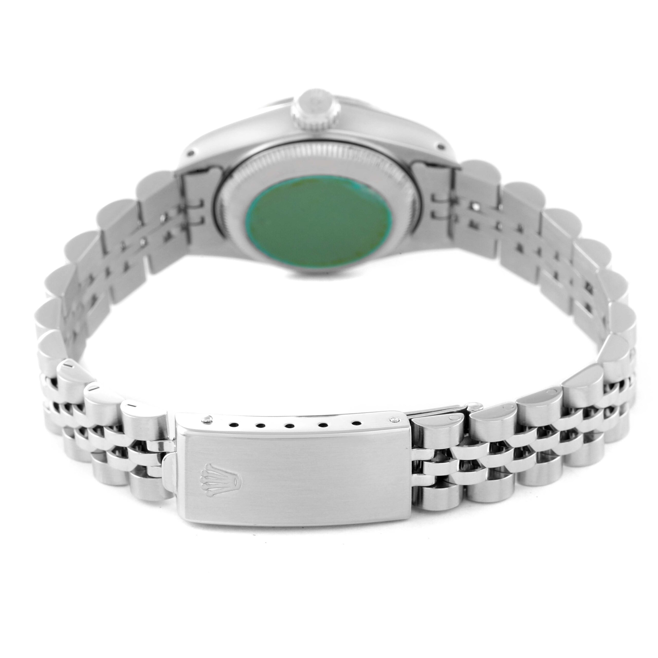 Rolex Datejust White Gold Silver Diamond Dial Ladies Watch 69174 Box Papers