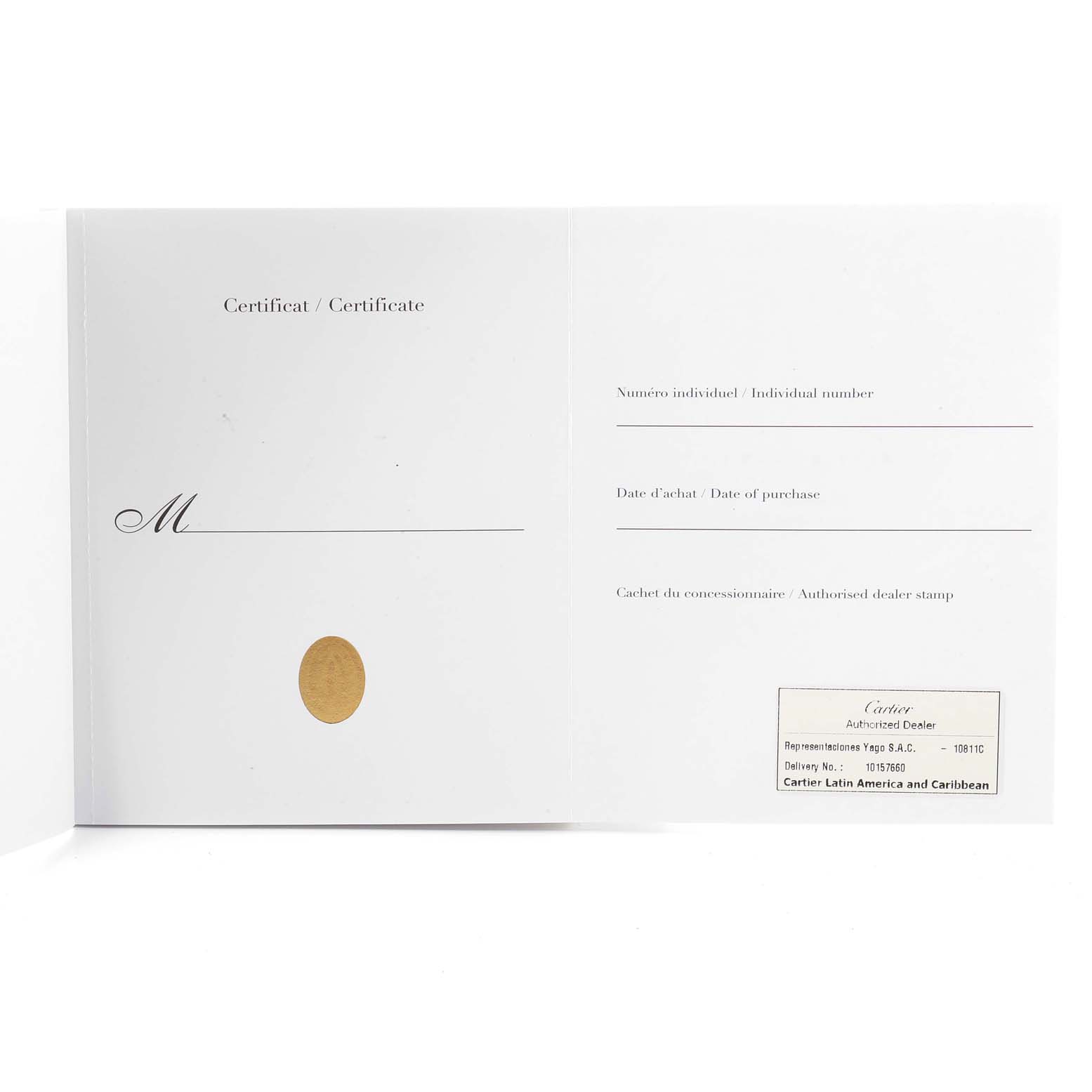 Cartier Ballon Blanc Rose Gold Diamond Ladies Watch WGBL0002 Box Card