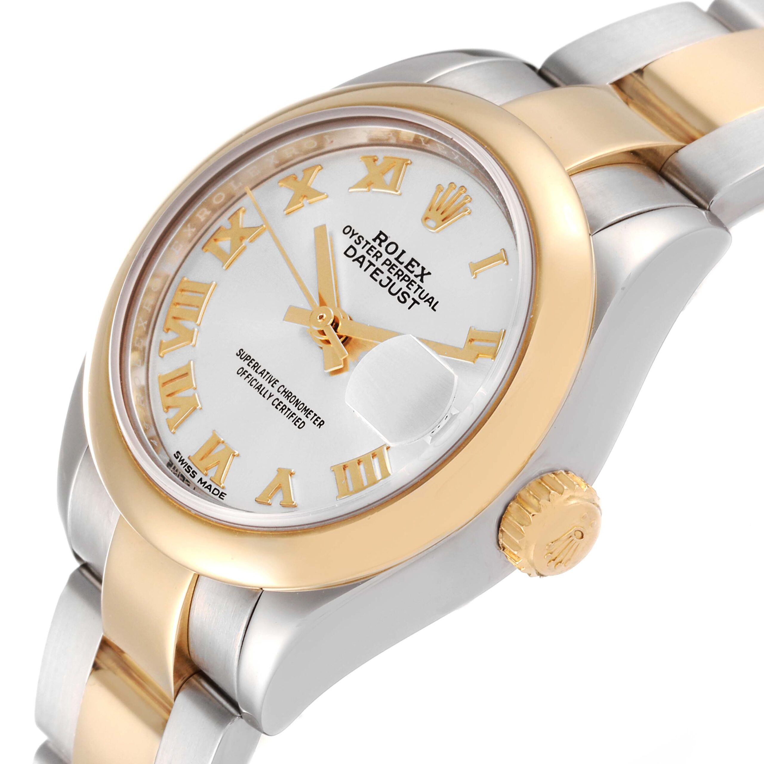 Rolex Datejust Steel Yellow Gold Champagne Dial Ladies Watch 279163