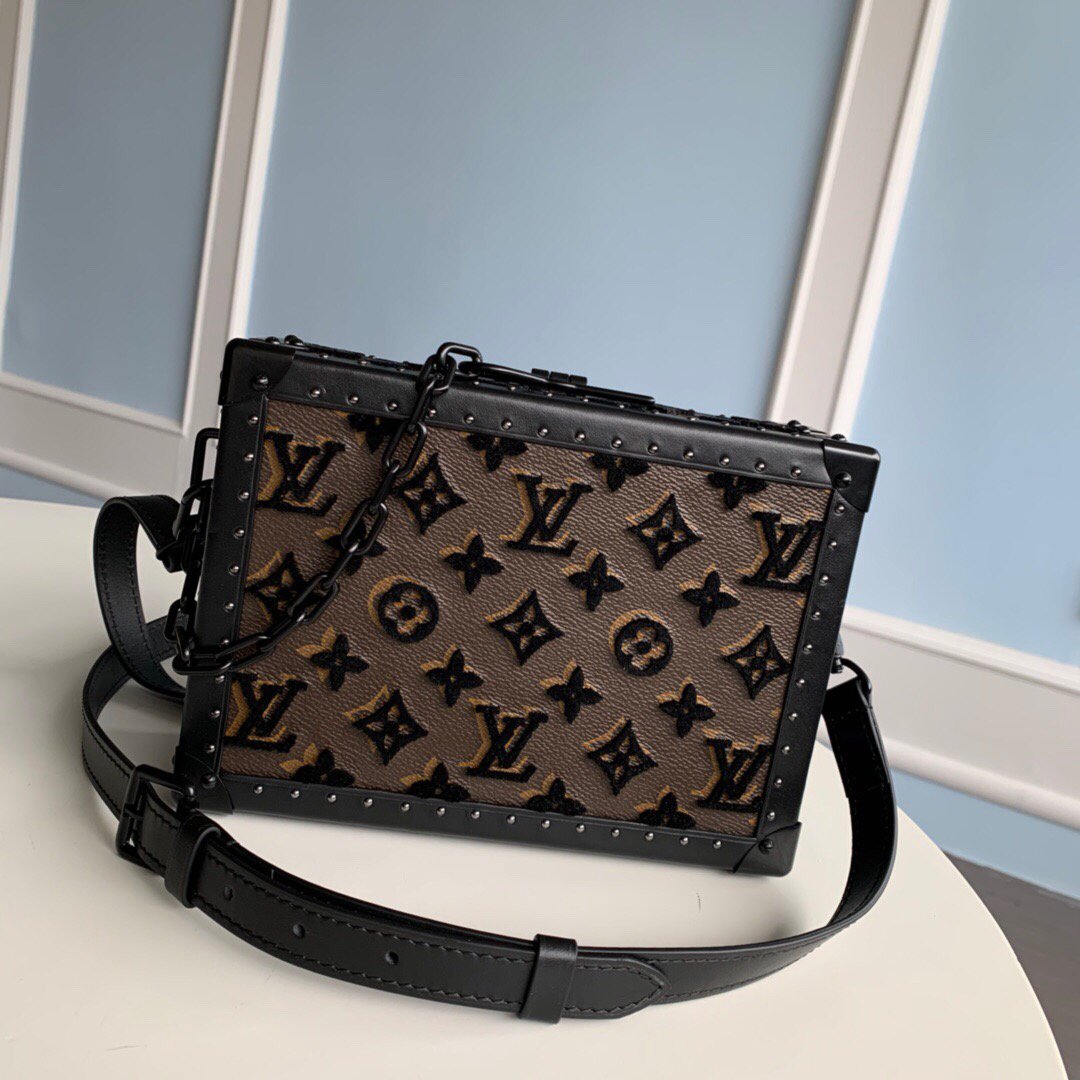 LV M20233 Louis Vuitton Clutch Box Bag M20230 Black