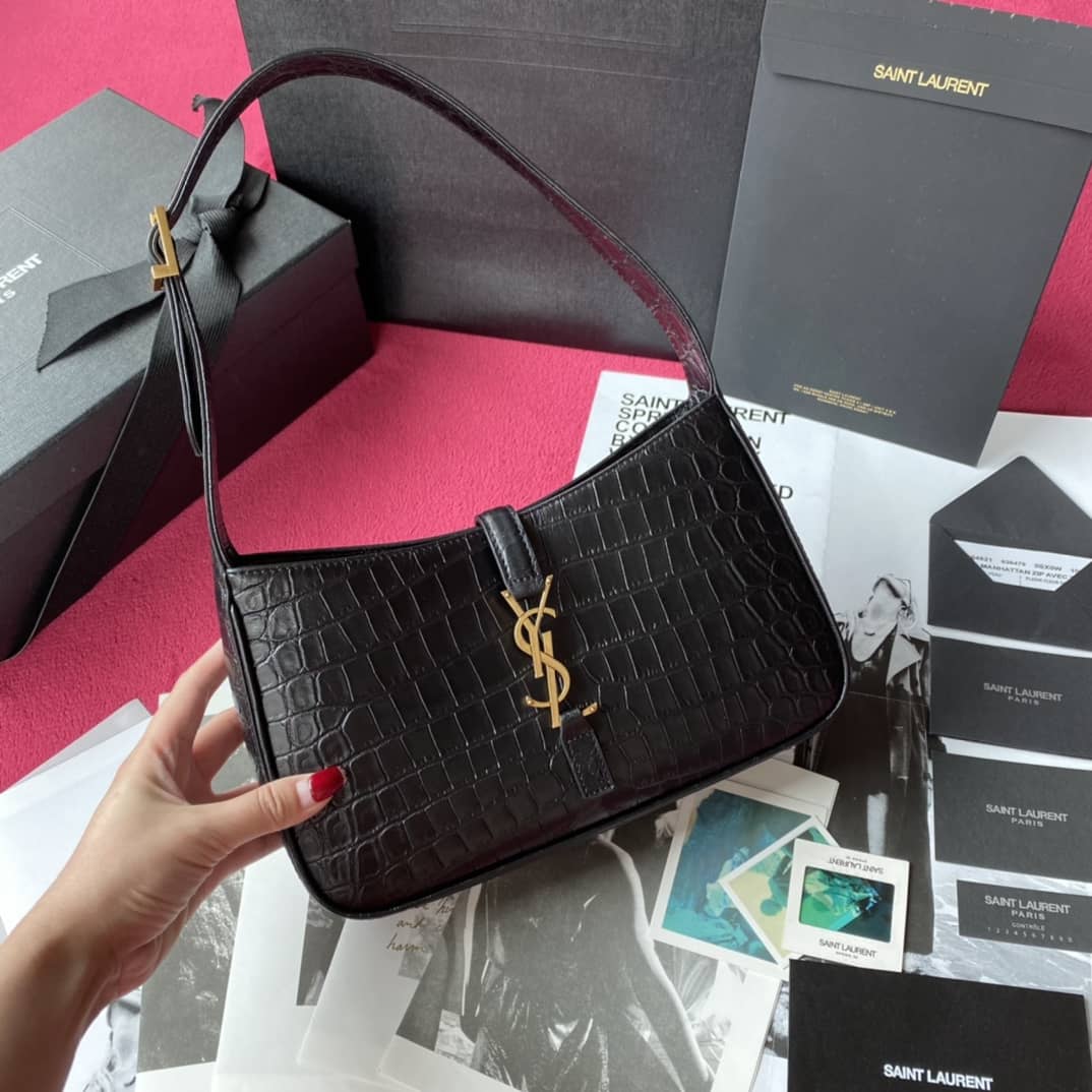 YSL Dupes Bags Le 5  7 Smooth Leather Replica Hobo Bag