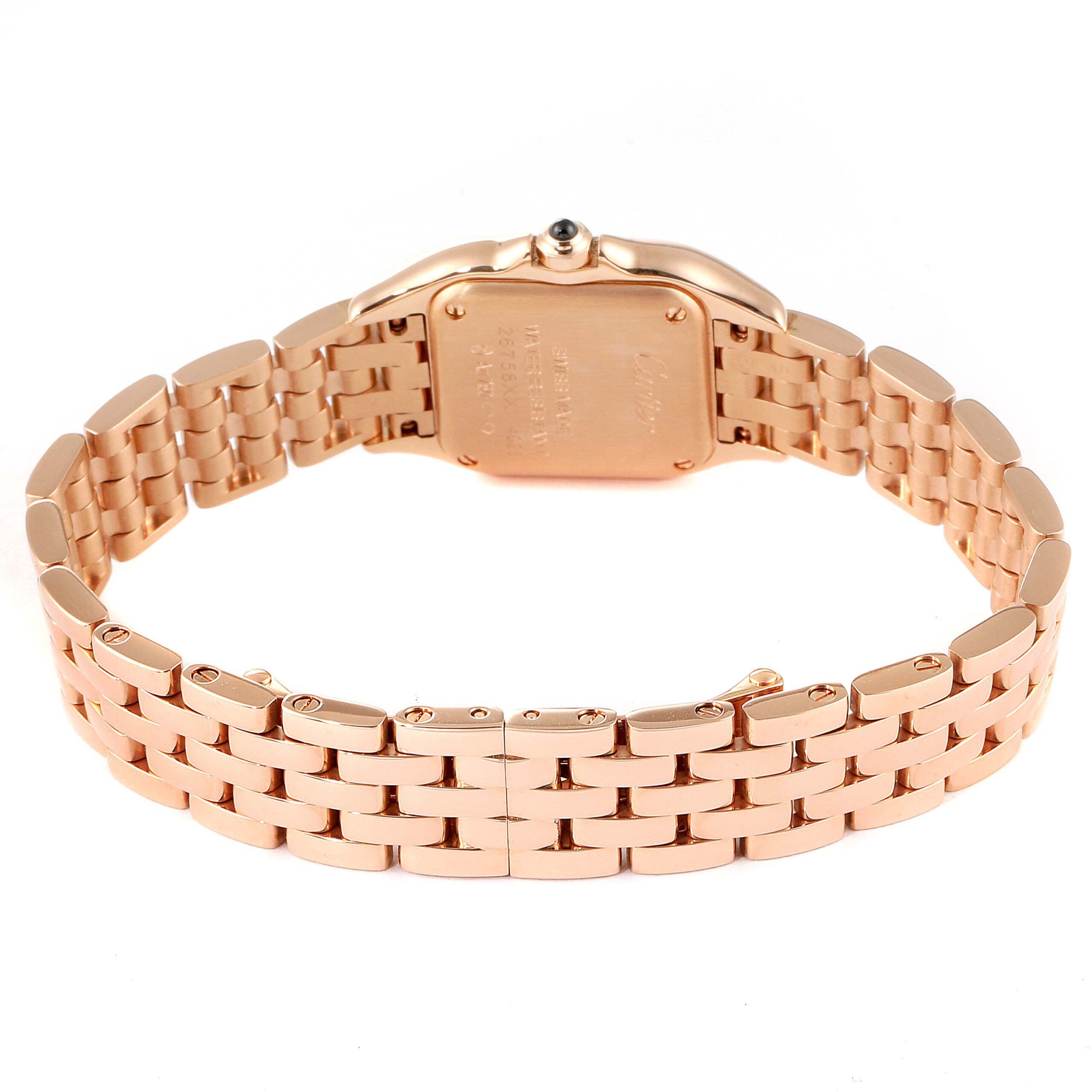 Cartier Panthere 18k Rose Gold Small Ladies Watch WGPN0006 Unworn