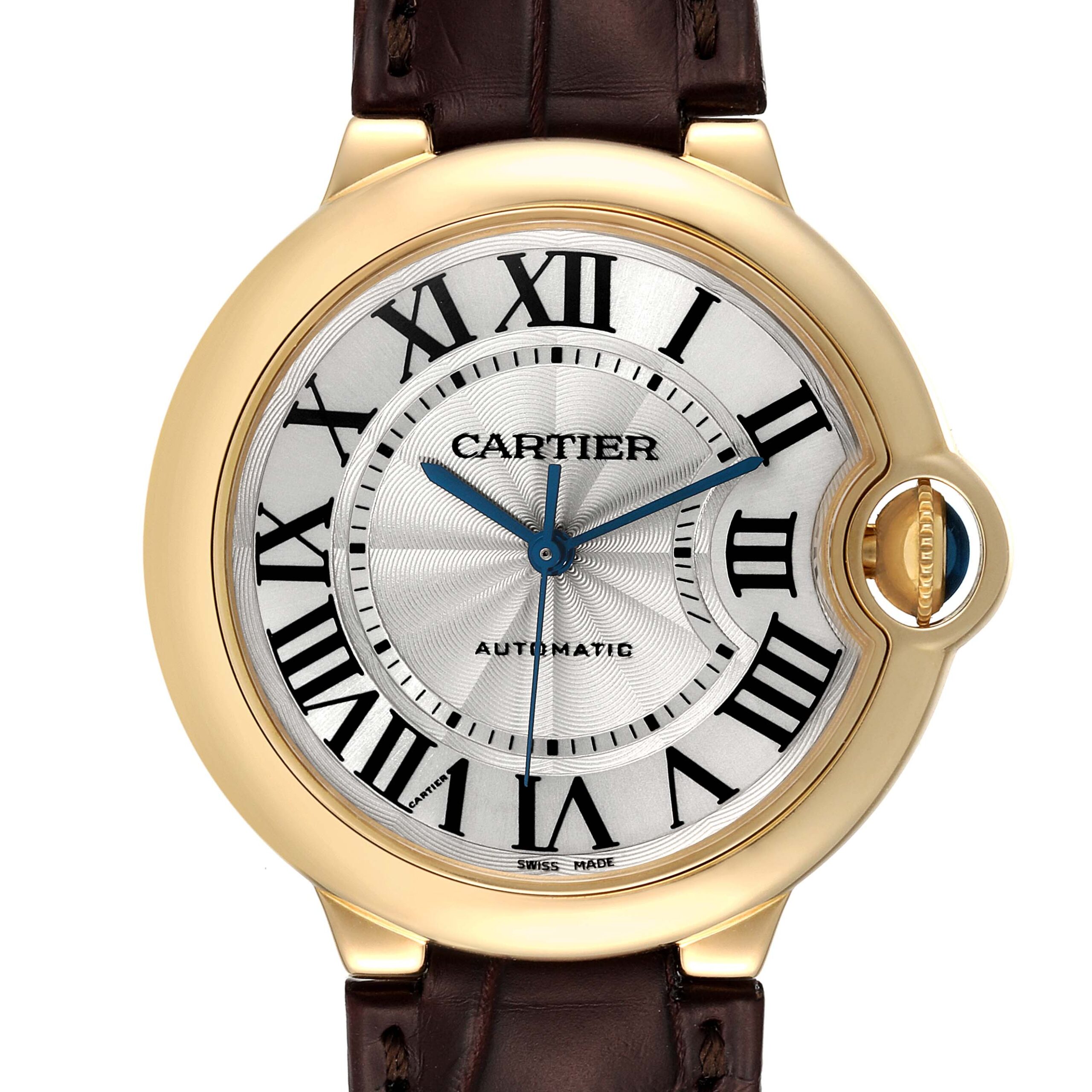 Cartier Ballon Bleu 36 Yellow Gold Automatic Mens Watch W6900356
