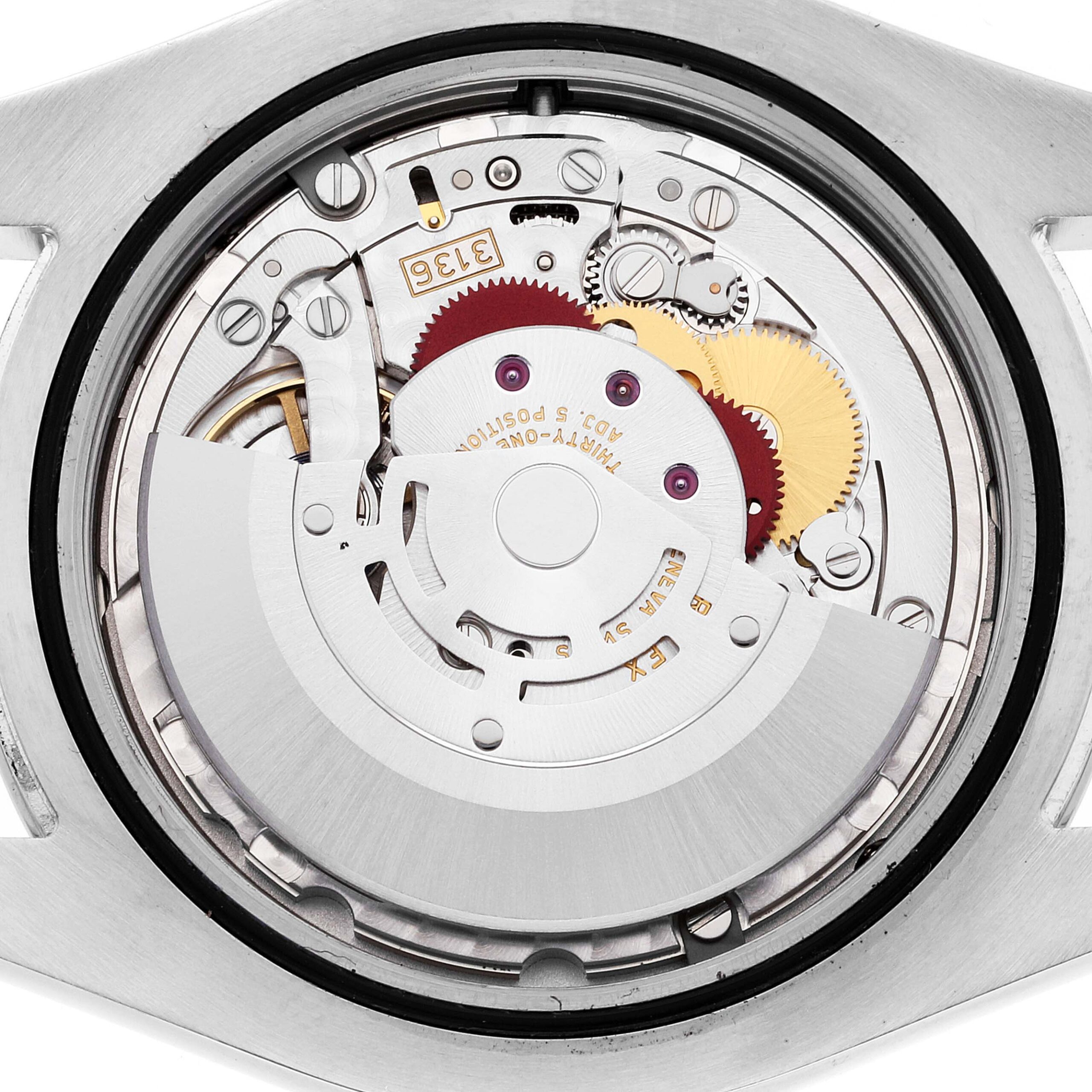 Rolex Datejust II Blue Baton Dial Steel Mens Watch 116300 Box Card