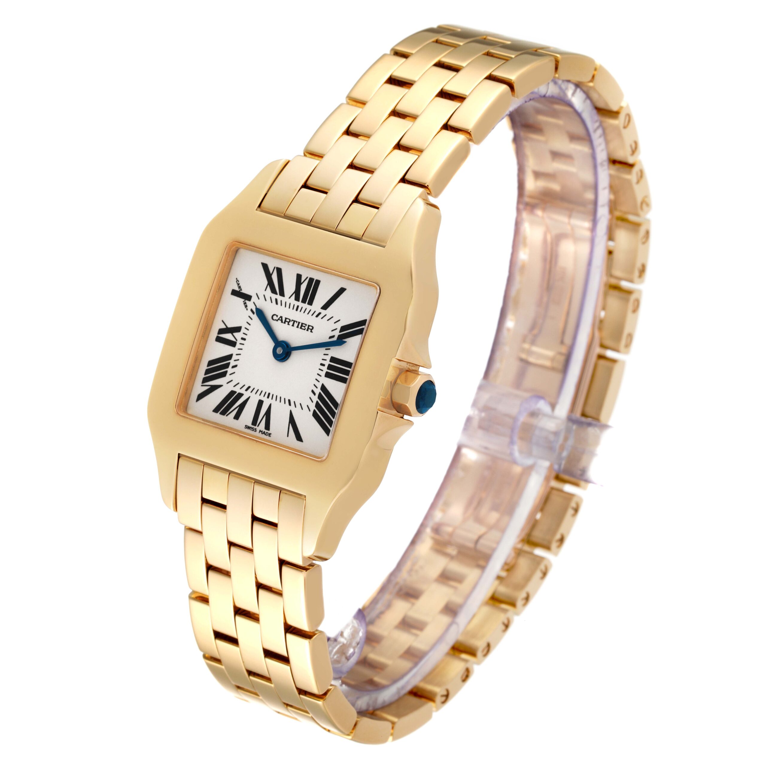 Cartier Santos Demoiselle Midsize Yellow Gold Ladies Watch W25062X9