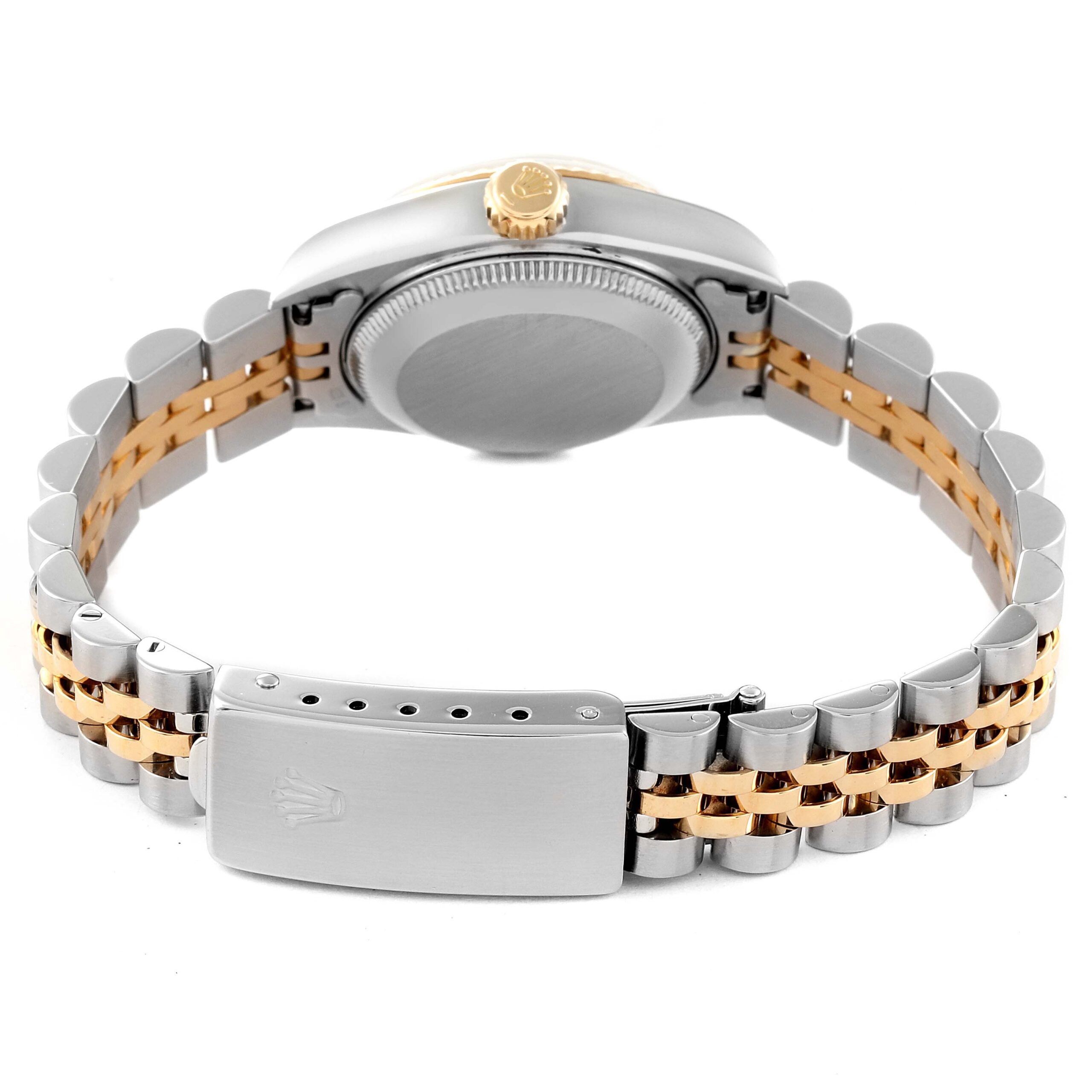 Rolex Datejust Diamond Dial Steel Yellow Gold Ladies Watch 69173 Box Papers  #x2B; 1 Extra Link