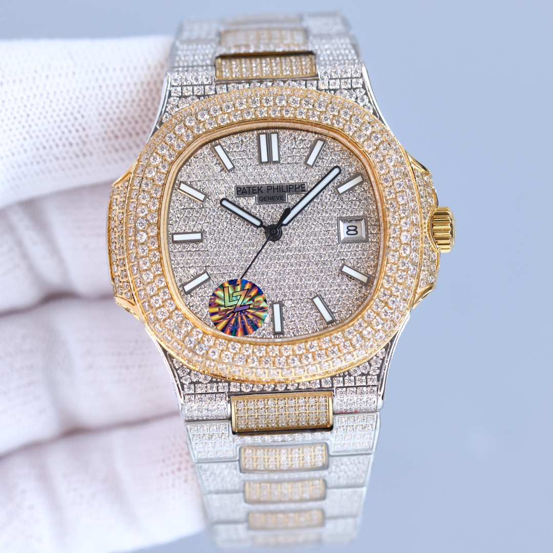 Patek Philippe Gypsophila full diamond Nautilus series