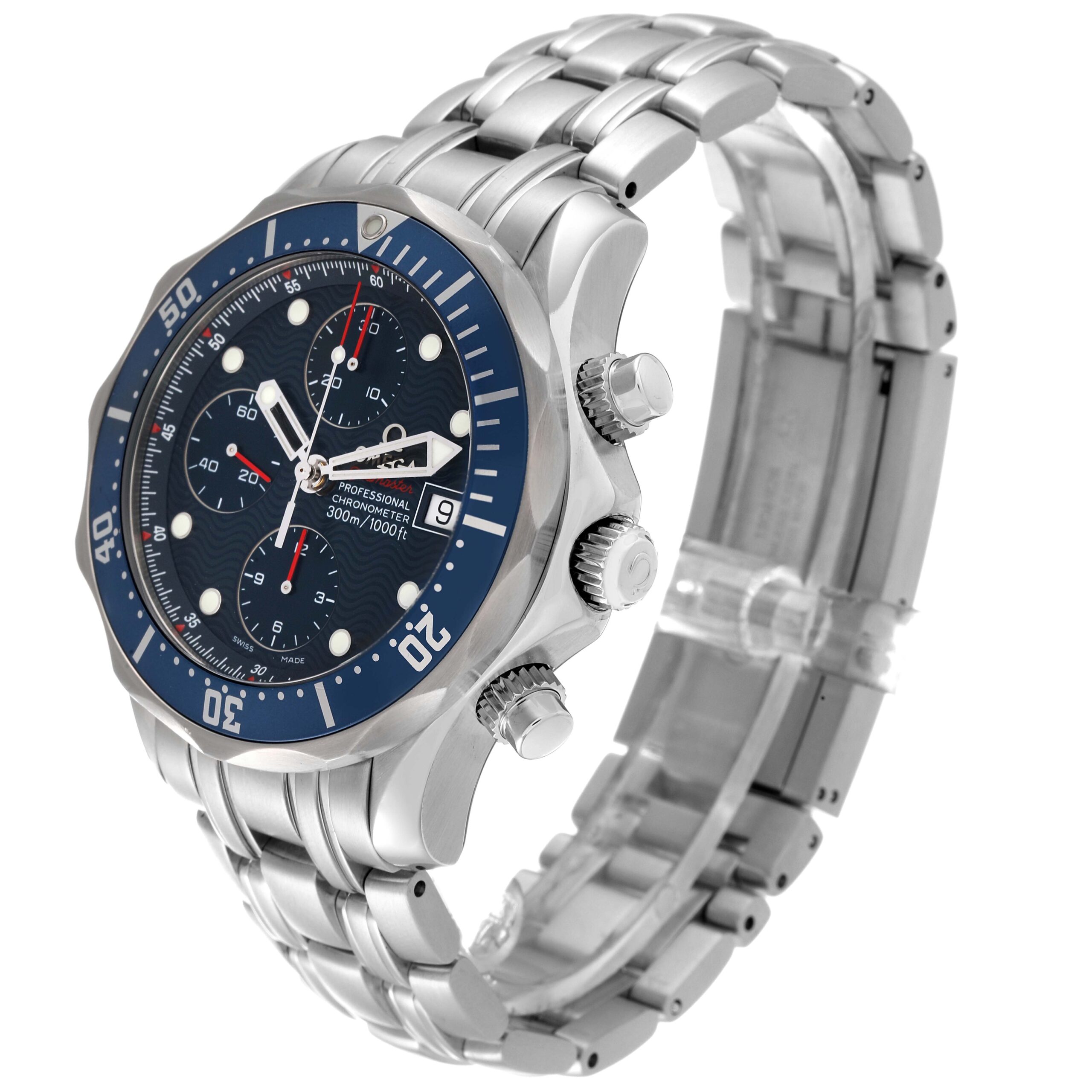 Omega Seamaster 300m Chronograph Automatic Watch 2225.80.00 Box Card