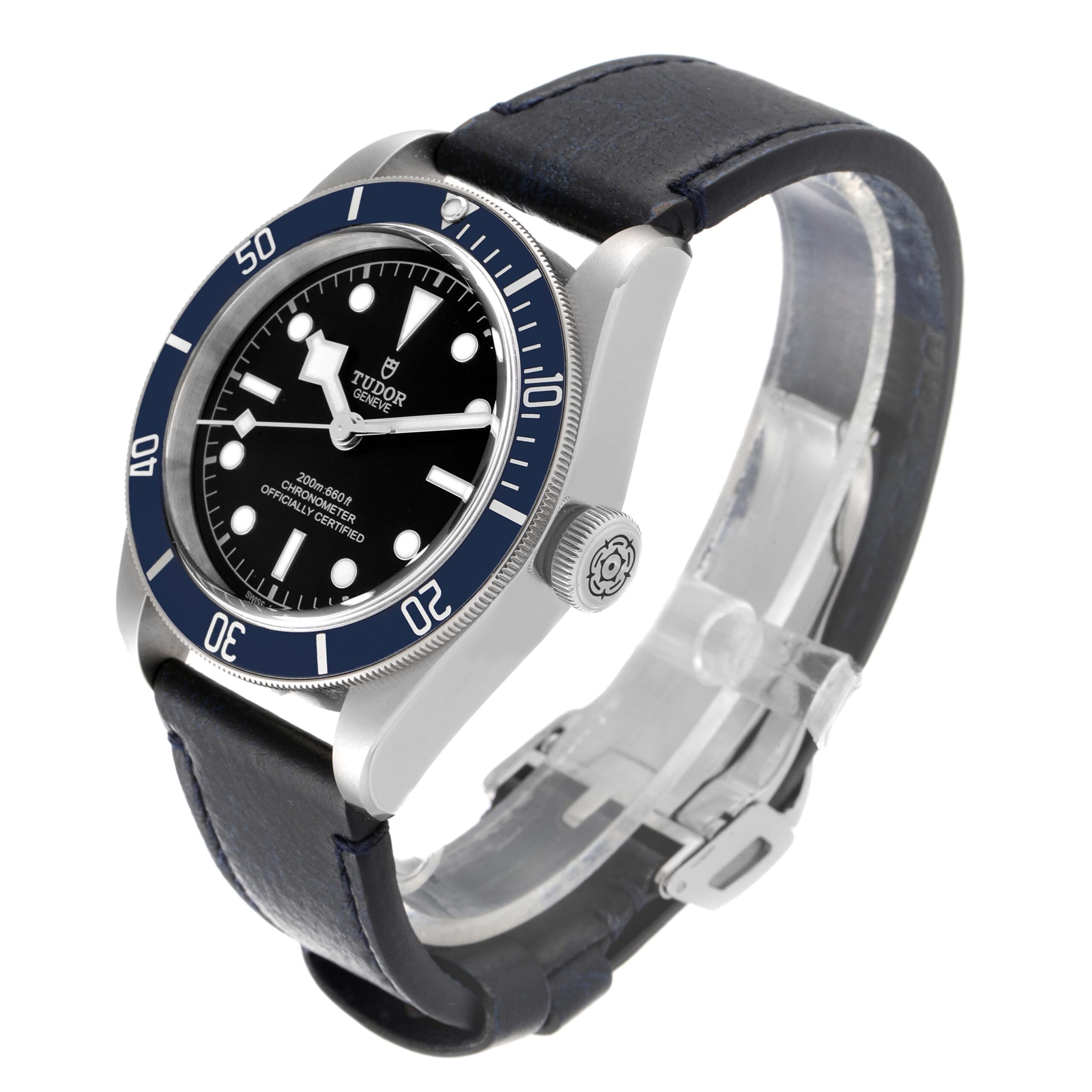 Tudor Black Bay Blue Bezel Steel Mens Watch 79230