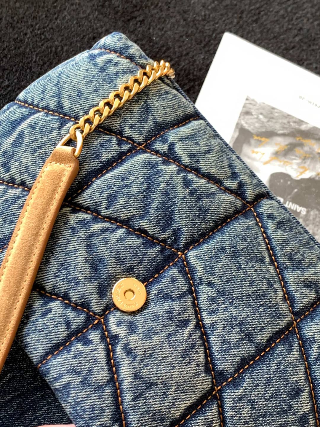 YSL Dupes Bags Saint Laurent Loulou Denim Shoulder Bag