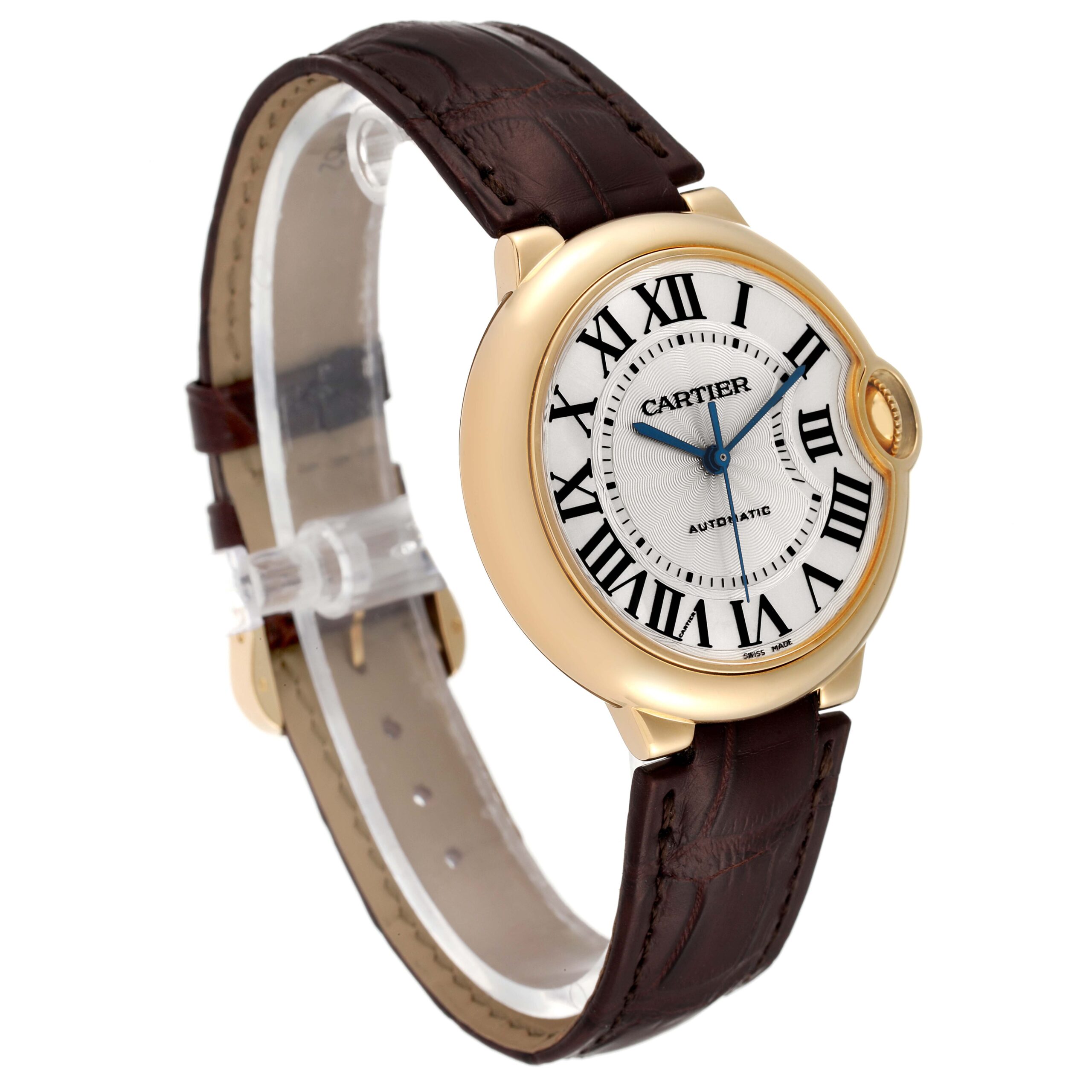 Cartier Ballon Bleu 36 Yellow Gold Automatic Mens Watch W6900356