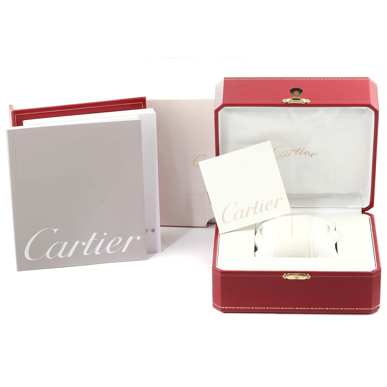 Cartier Ronde Louis 18K Rose Gold Silver Dial Ladies Watch W6800151 Box Papers