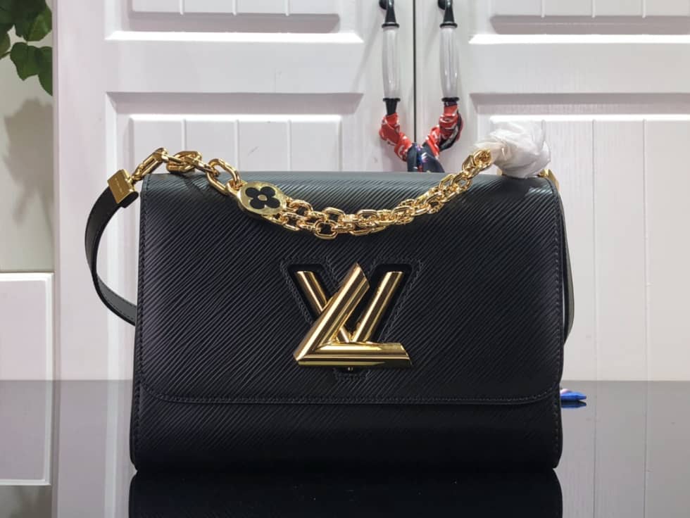 Louis Vuitton Twist MM Epi Grained Leather Black M59402 Replica Crossbody Bag