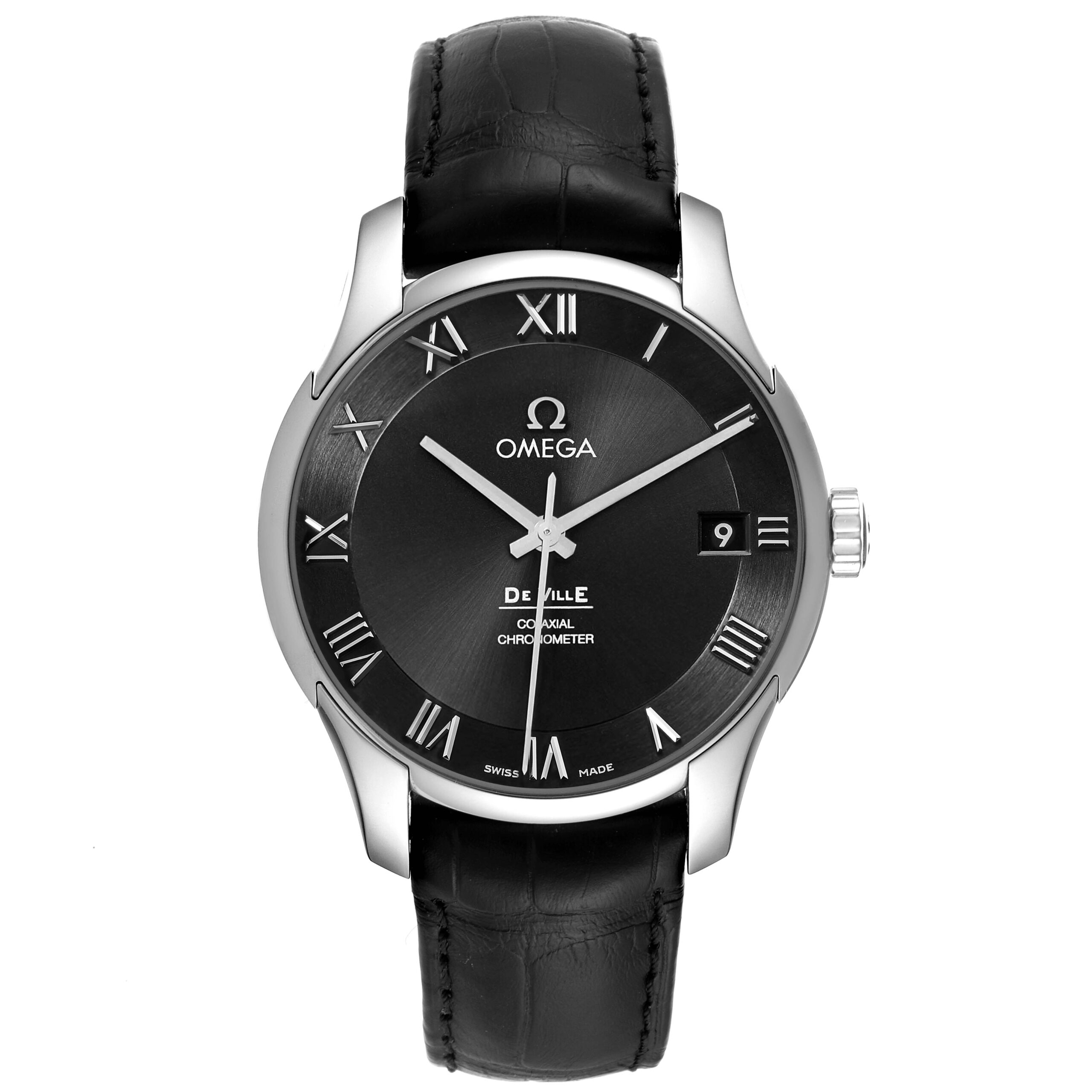 Omega DeVille Black Dial Steel Mens Watch 431.10.41.21.01.001
