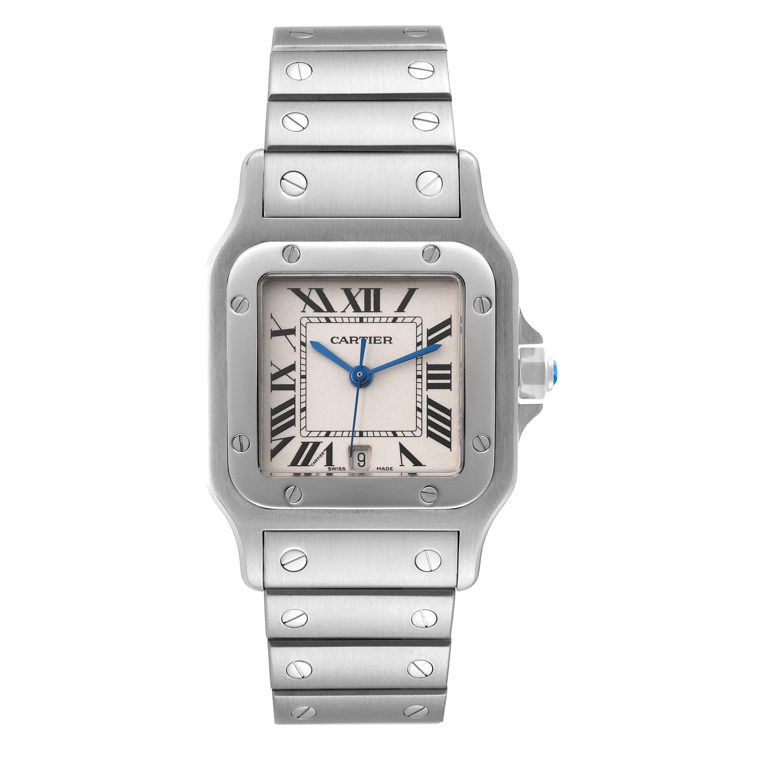 Cartier Santos Galbee Stainless Steel Mens Watch W20060D6