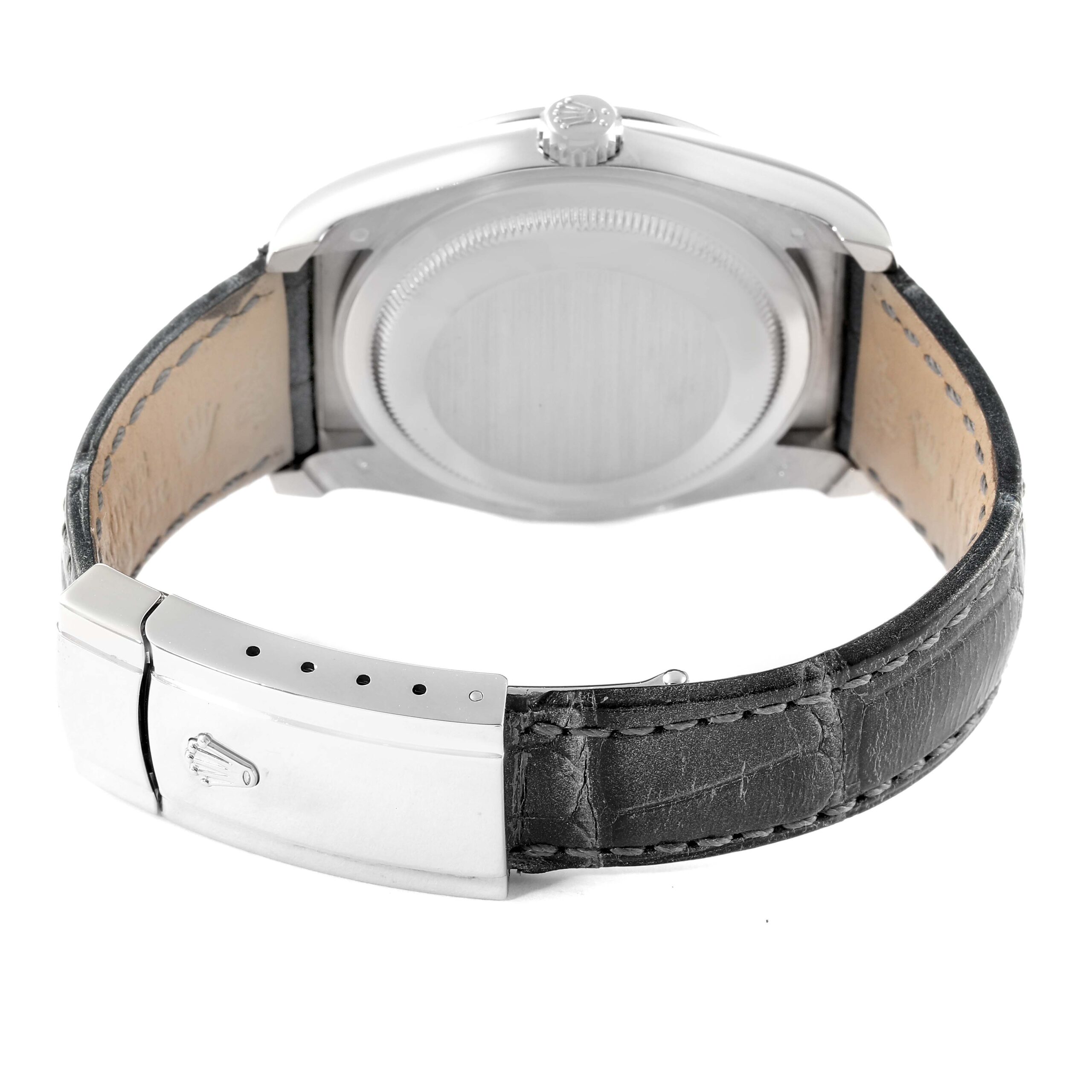 Rolex Datejust White Gold Mother of Pearl Dial Diamond Mens Watch 116189