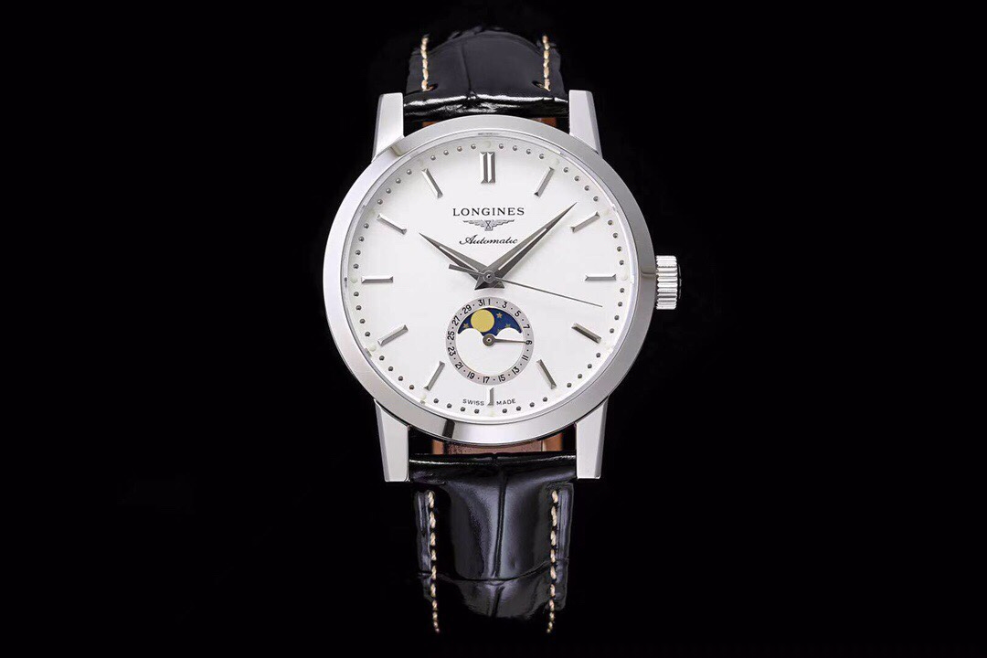 Longines L4.826.4.92.2 moon phase watch