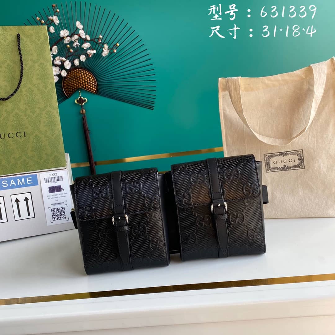 Gucci GG Emboss Waist Body Bag Replica 631339