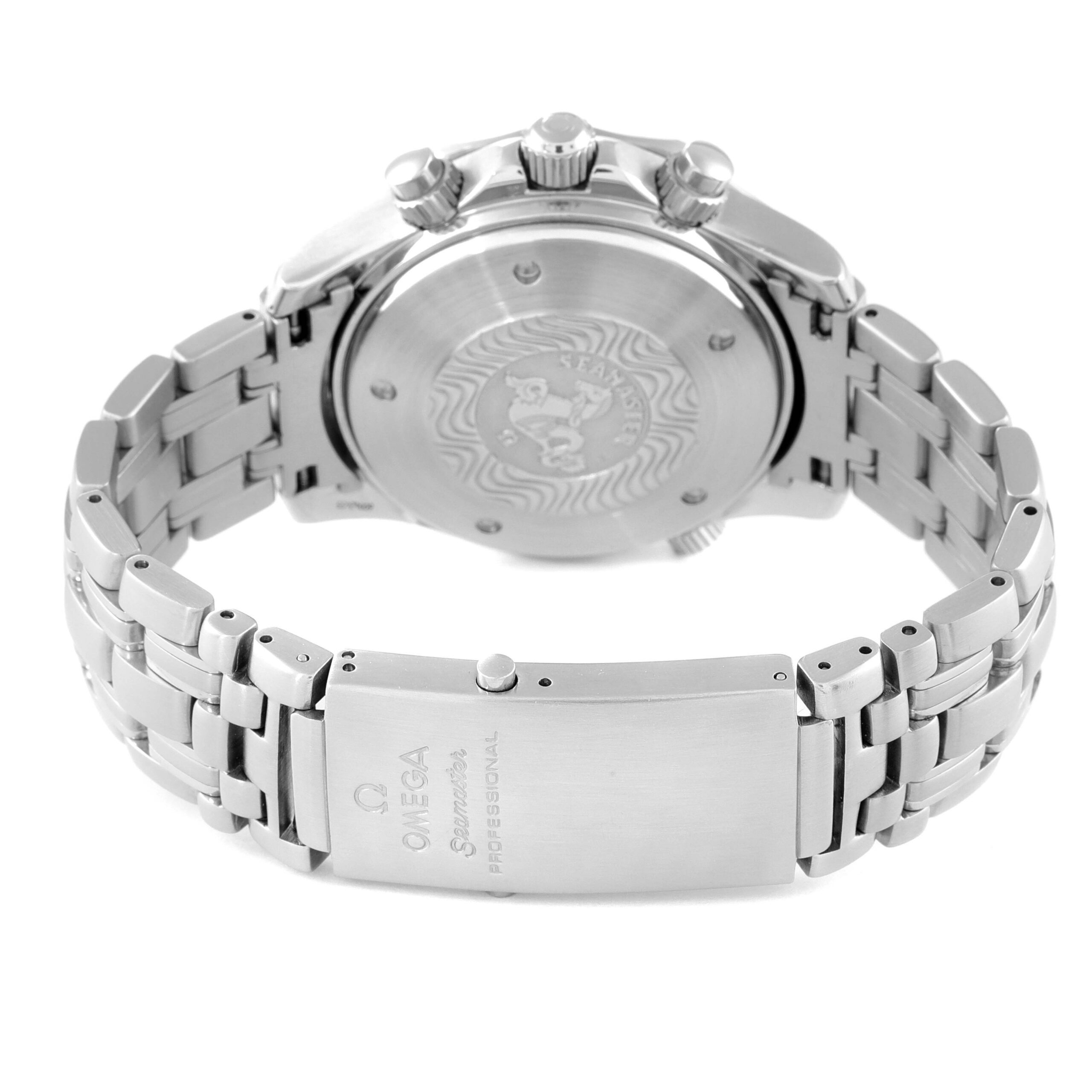 Omega Seamaster Bond Chronograph Blue Dial Steel Mens Watch 2599.80.00