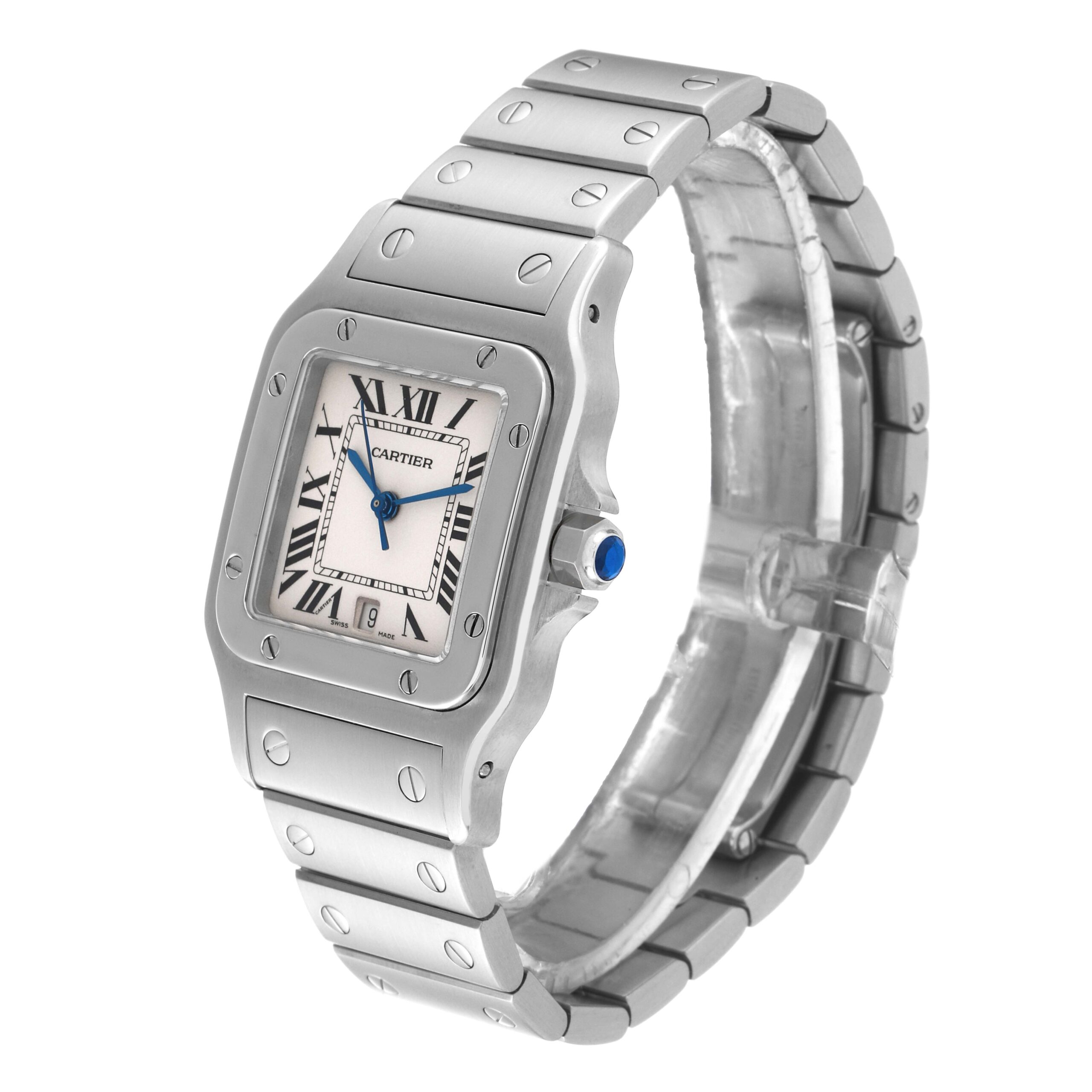 Cartier Santos Galbee Stainless Steel Mens Watch W20060D6