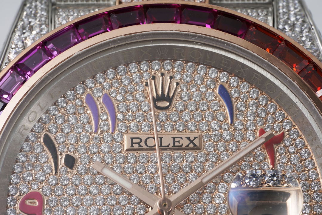 Rolex Datejust Steel White Gold Silver Diamond Dial Mens Watch 116234