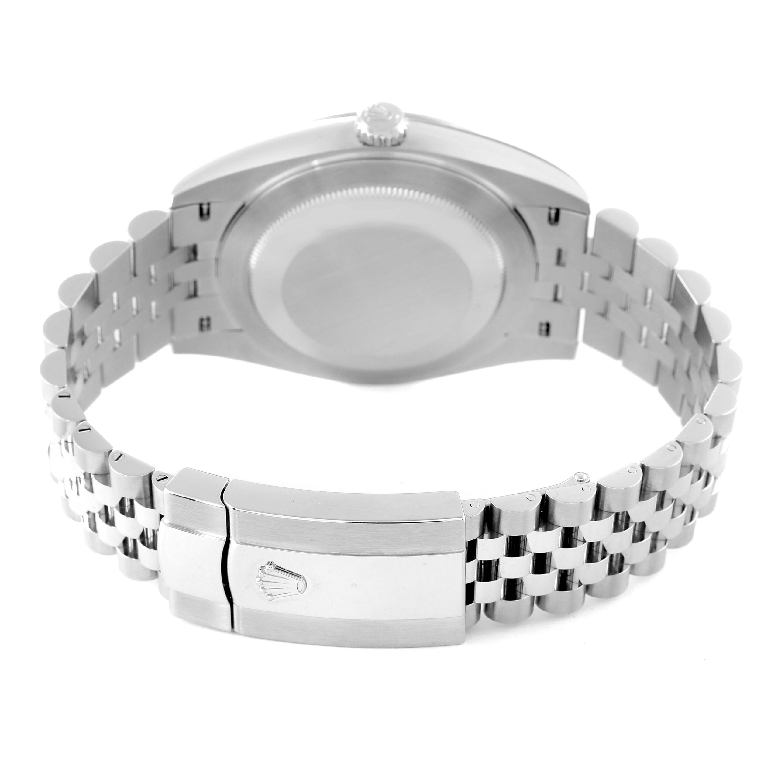 Rolex Datejust 41 Blue Dial Smooth Bezel Steel Mens Watch 126300 Unworn