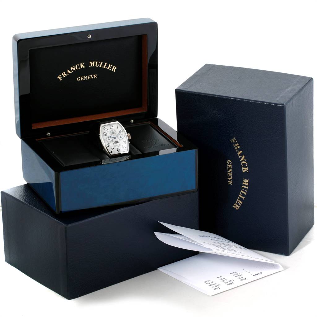 Franck Muller Casablanca Perpetual Calendar Platinum Mens Watch 5850 QP