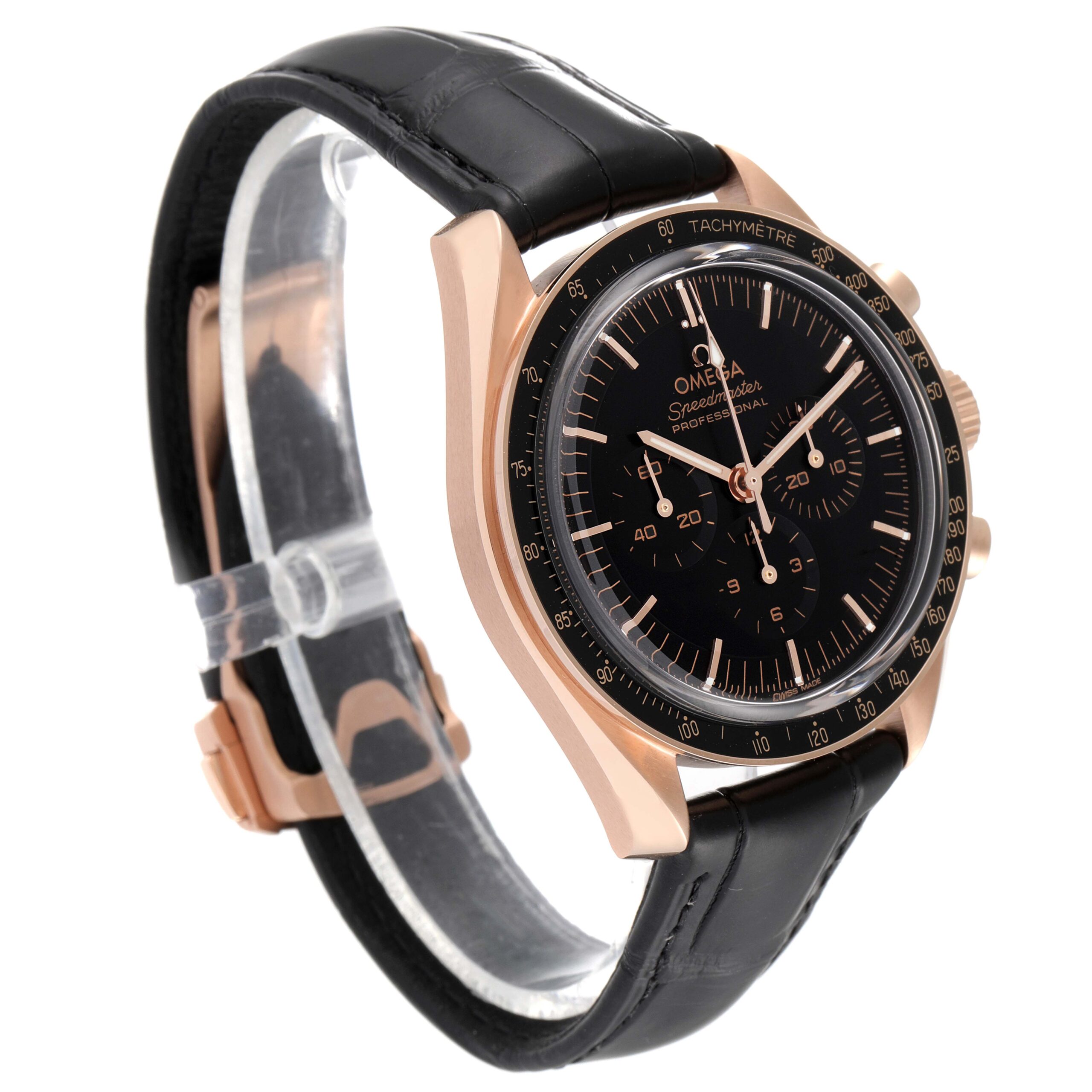 Omega Speedmaster Moonwatch Rose Gold Mens Watch 310.63.42.50.01.001 Unworn