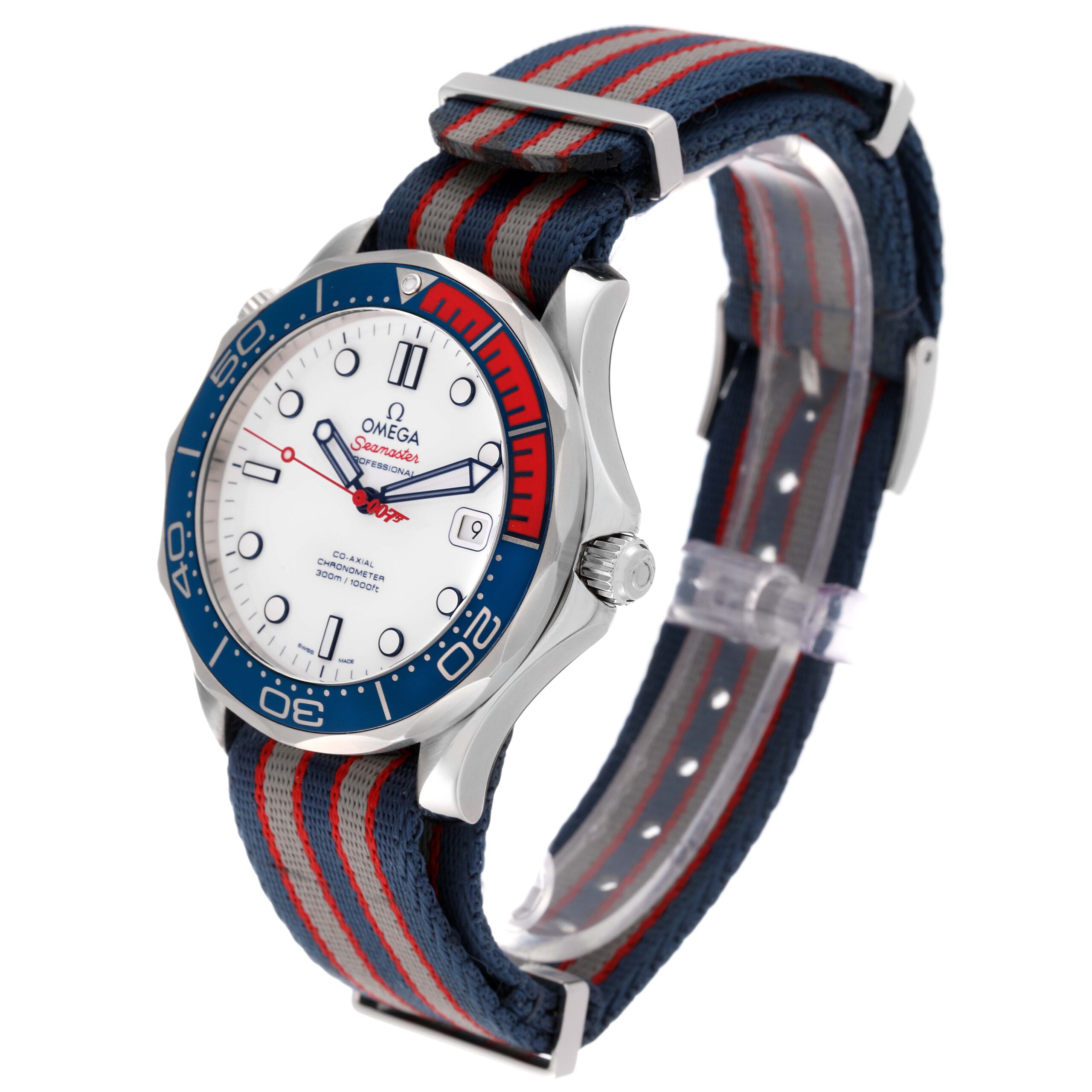 Omega Seamaster James Bond Commander LE Steel Watch 212.32.41.20.04.001 Box Card