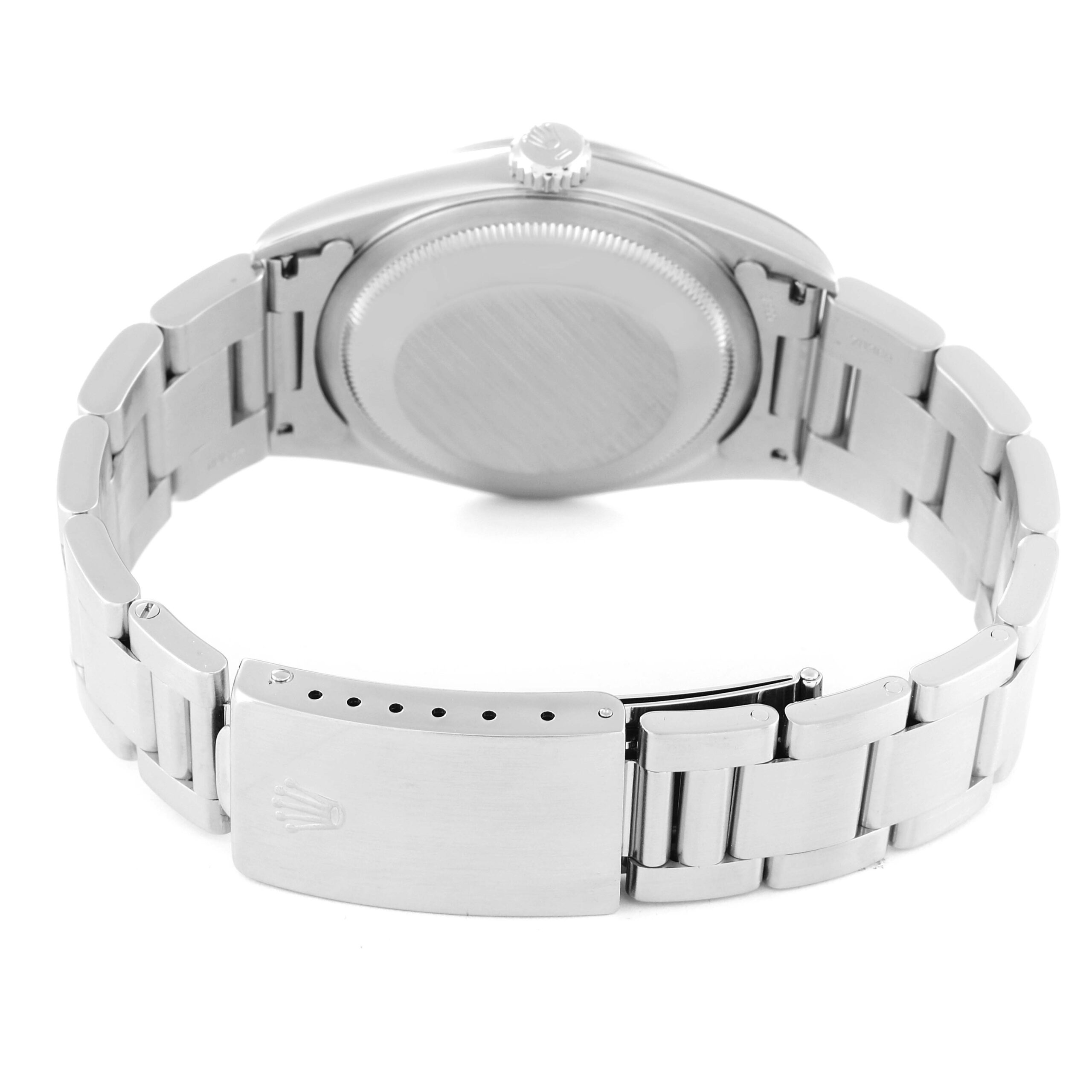 Rolex Datejust Black Dial Oyster Bracelet Steel Mens Watch 16200