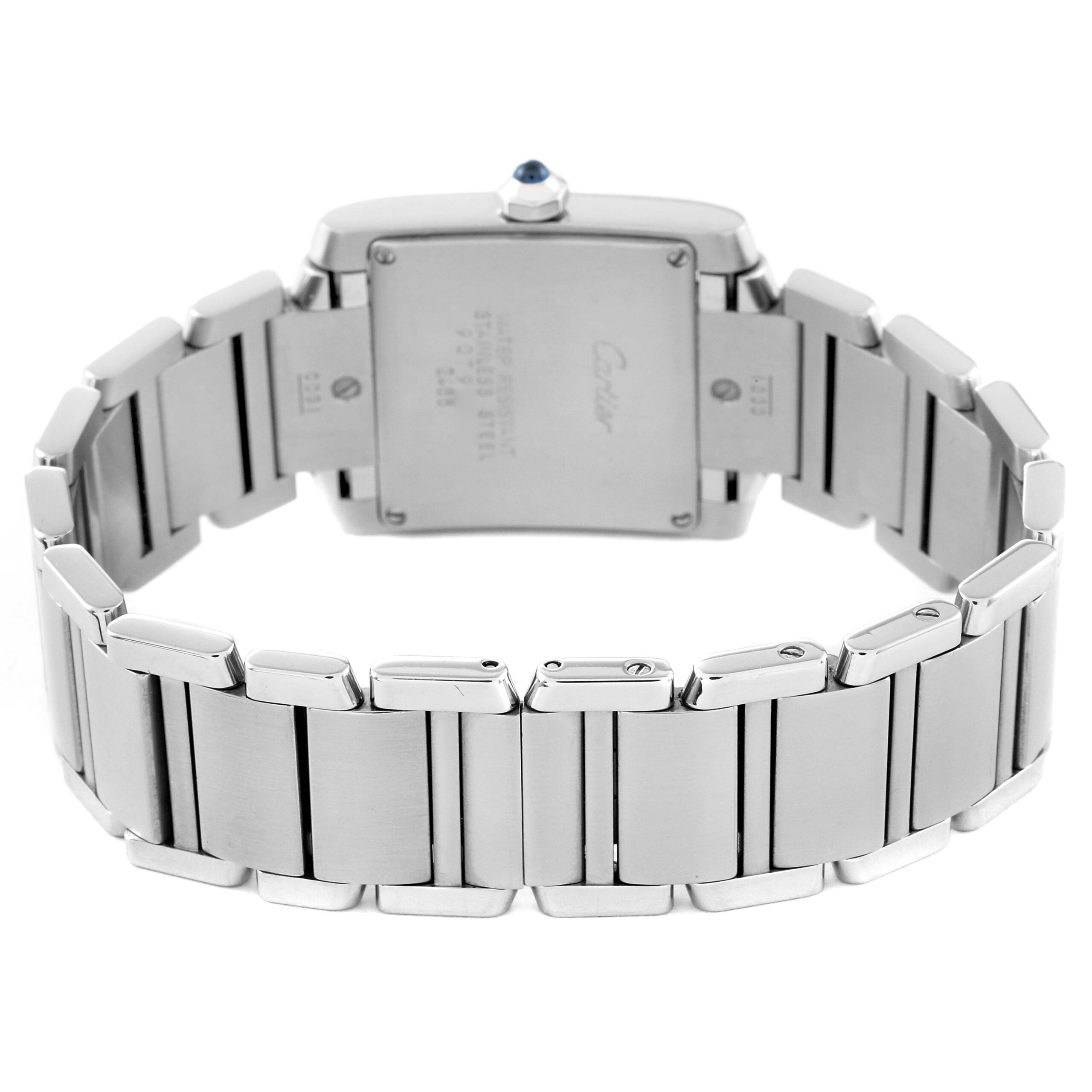 Cartier Tank Francaise Midsize 25mm Silver Dial Ladies Watch W51011Q3