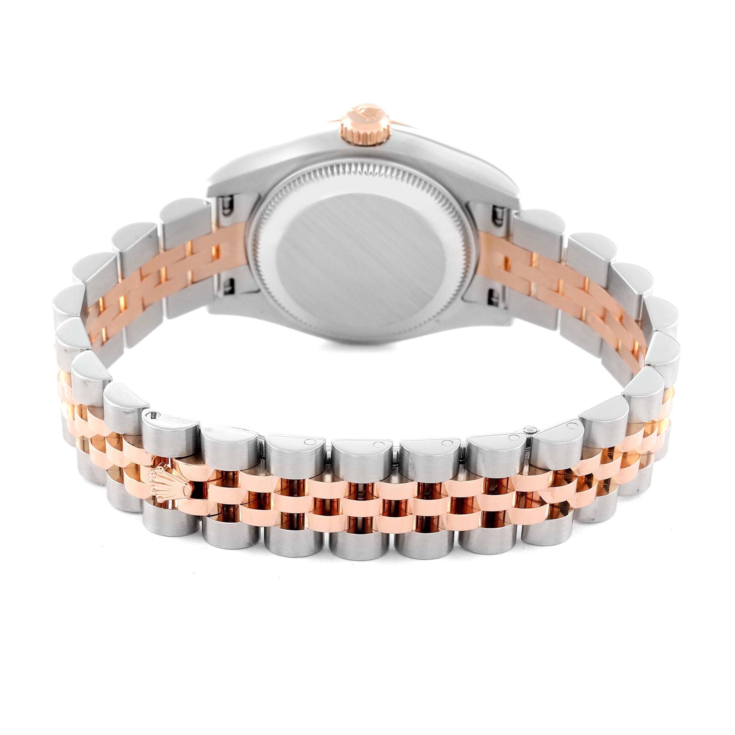 Rolex Datejust Steel Rose Gold Diamond Ladies Watch 179171 Box Card