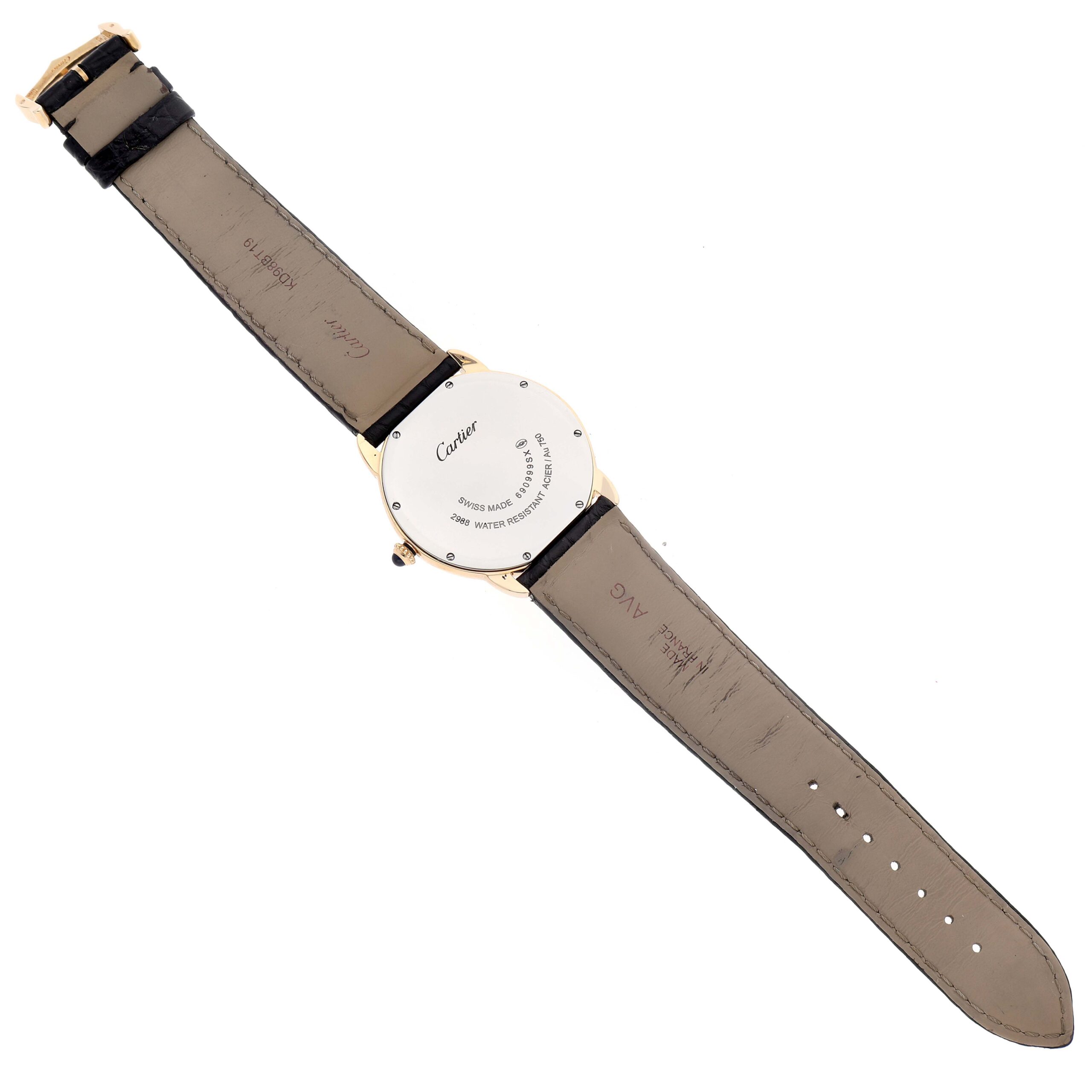 Cartier Ronde Solo 36mm Large Yellow Gold Steel Mens Watch W6700455