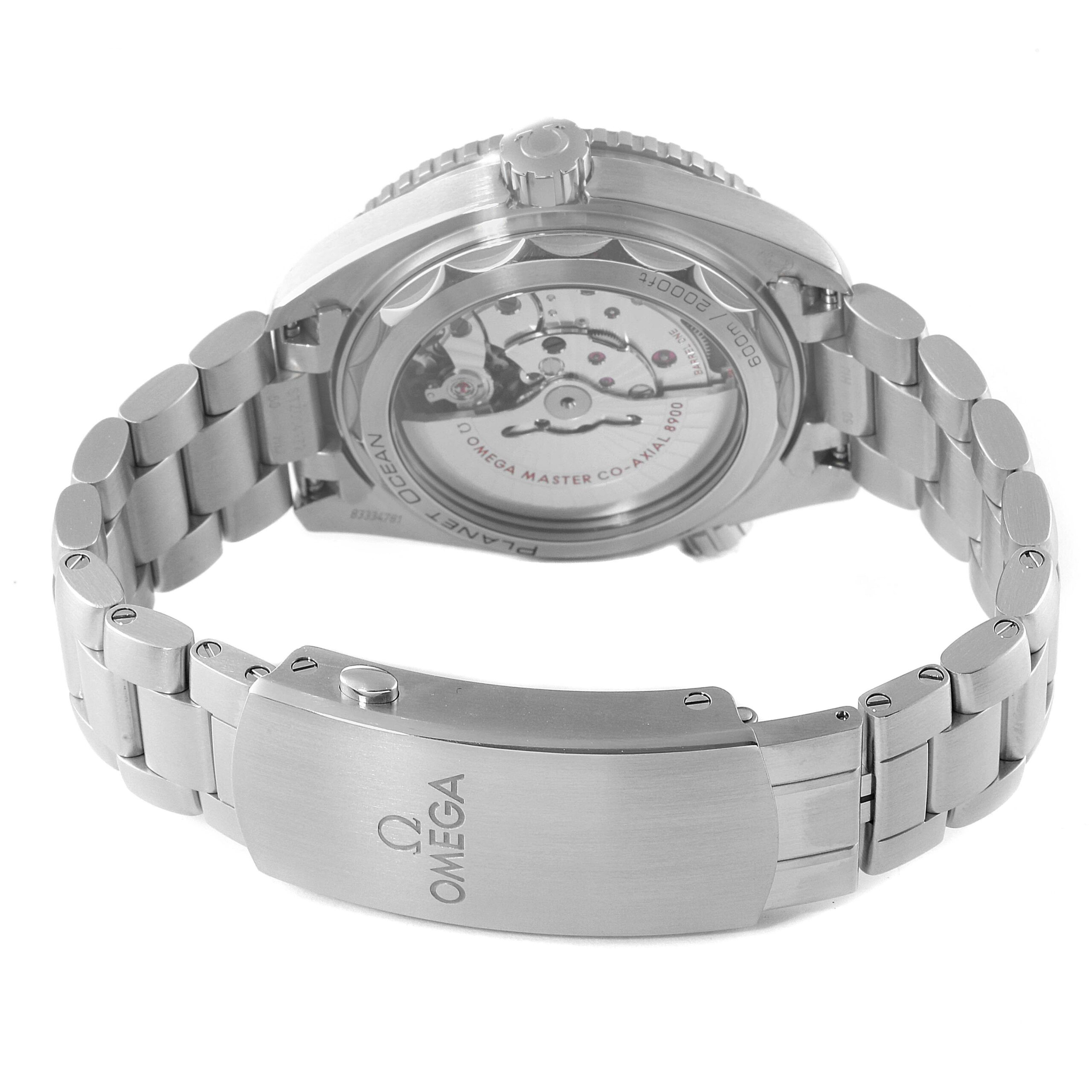 Omega Seamaster Planet Ocean Steel Mens Watch 215.30.44.21.03.001 Box Card